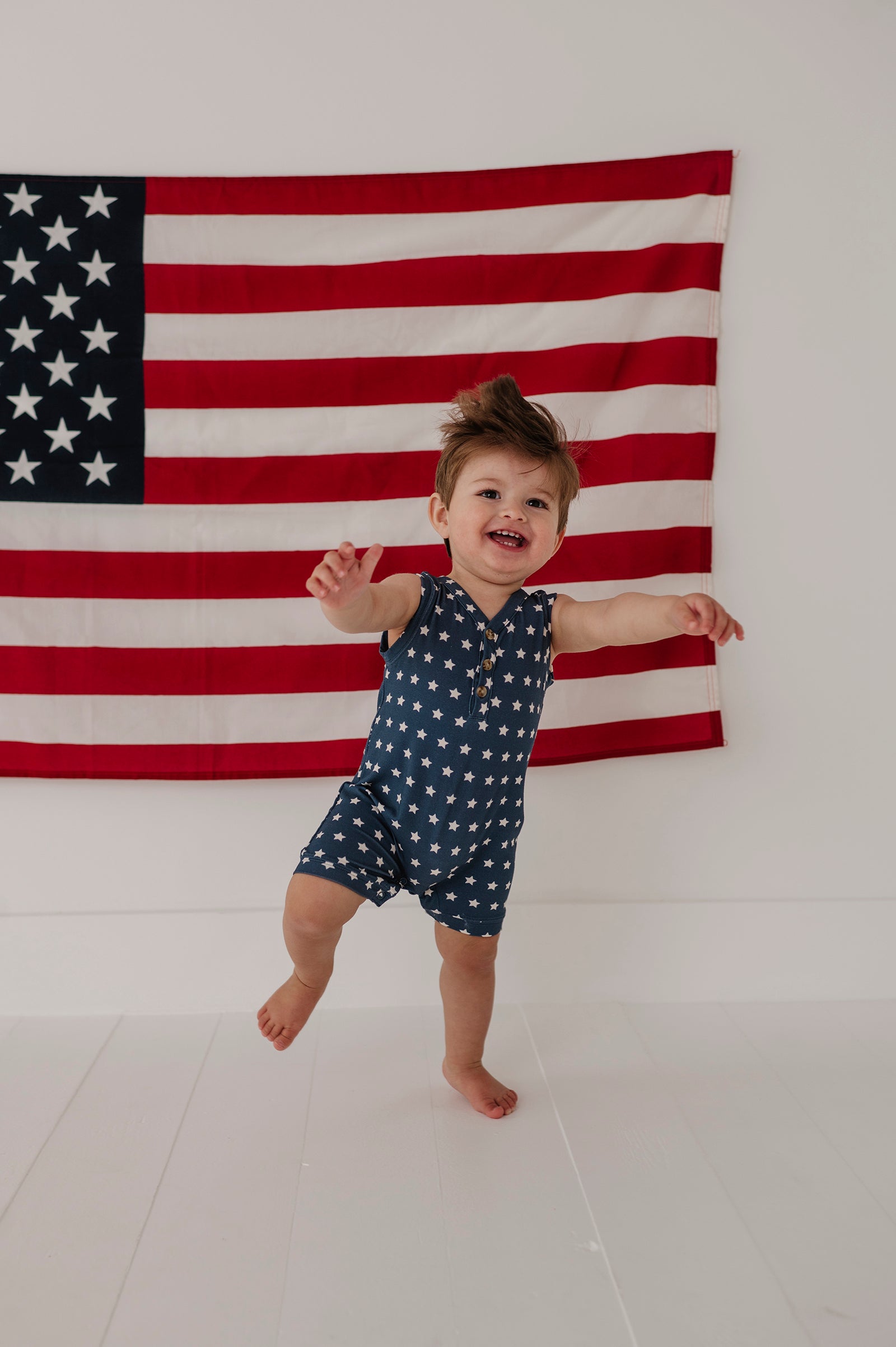Boy's Sleeveless Romper