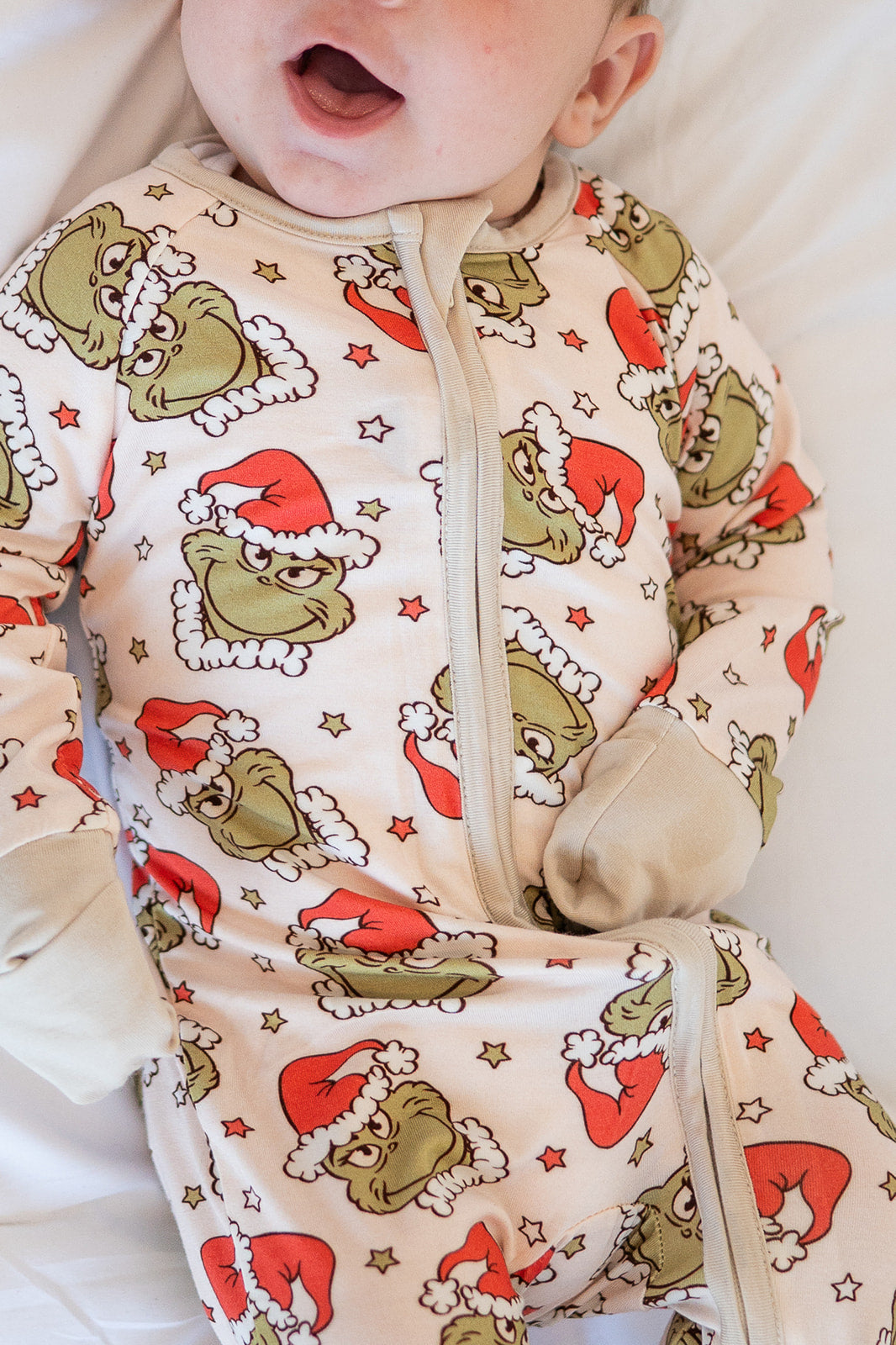 Grinchy Cheer (convertible Zip Footies)