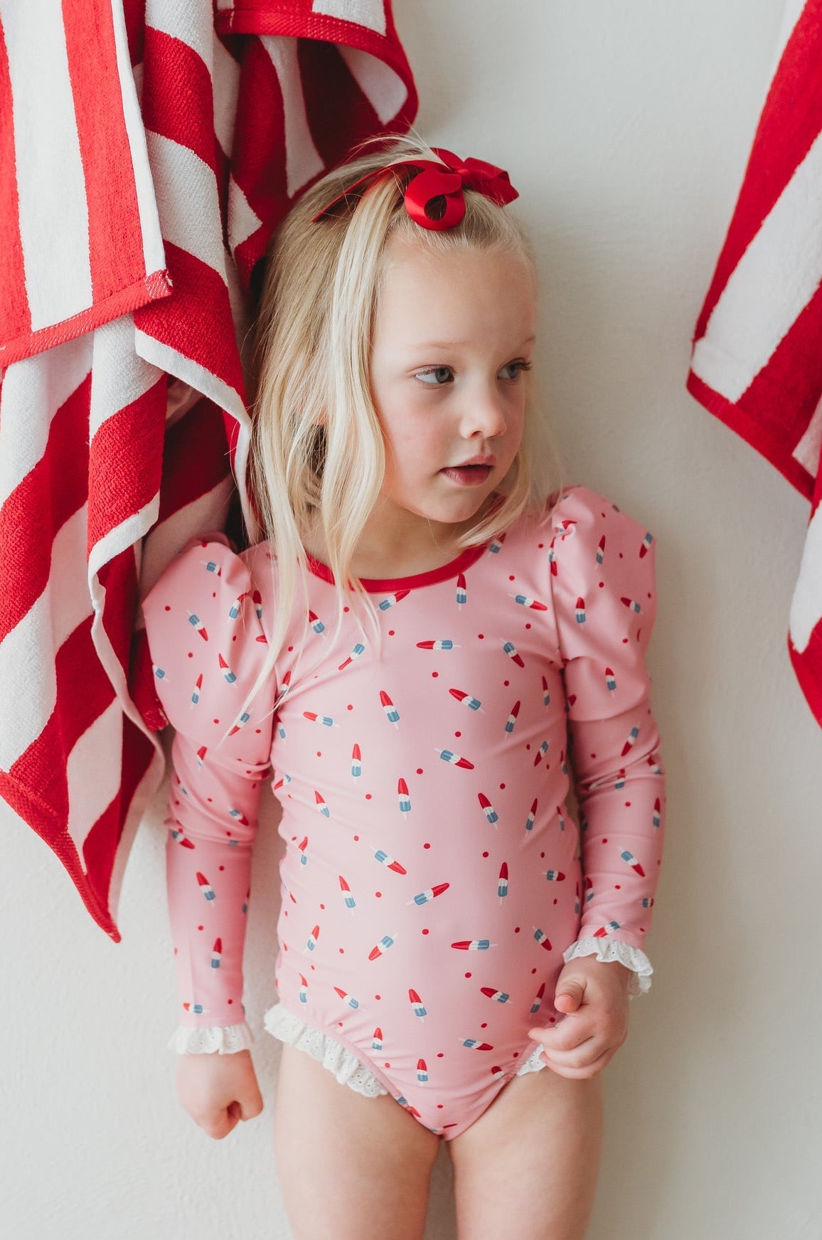 *preorder* Long Sleeve Rashguard - Pink Patriot Pop