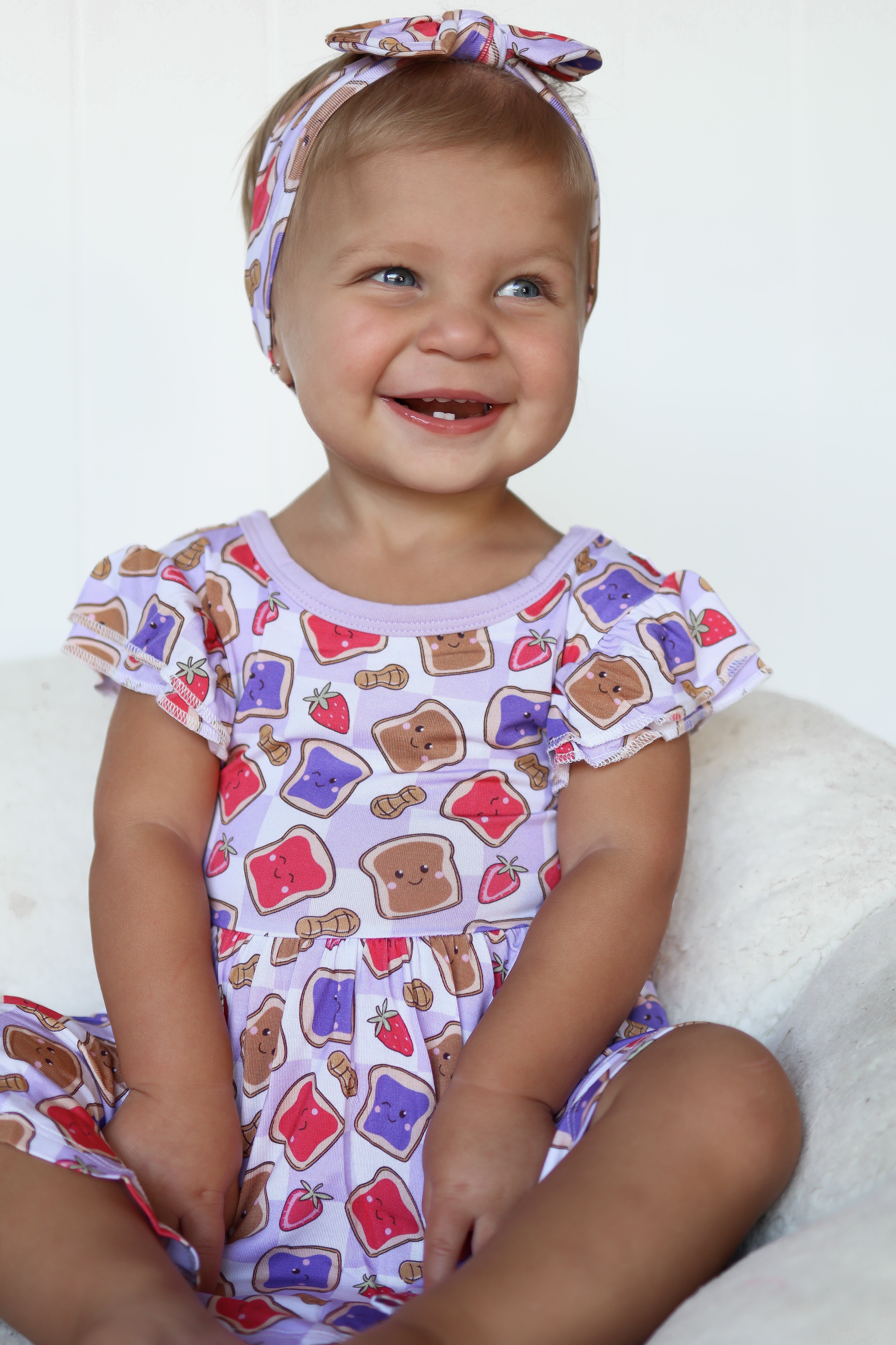 Exclusive Peanut Butter Jelly Time Dream Cap Sleeve Bodysuit Dress