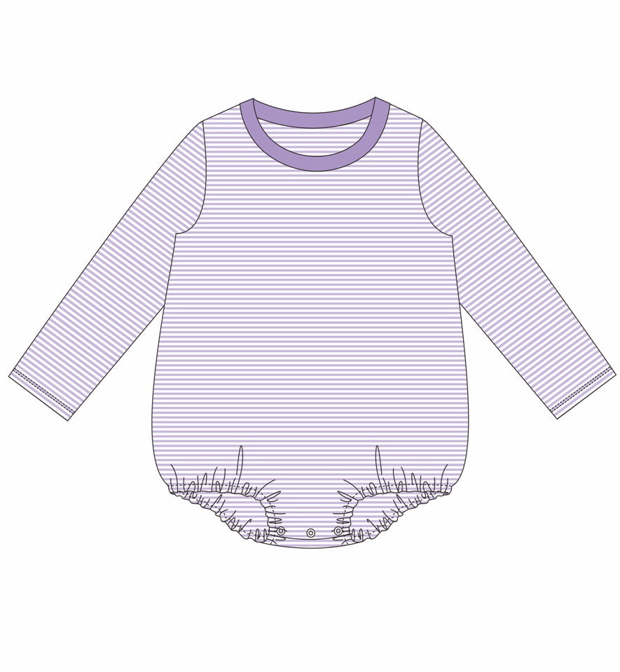 Knit Stripe Long Sleeve T-shirt Bubble