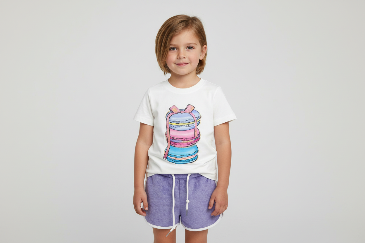 Tweenstyle By Stoopher - Lavender Terry Dolphin Shorts