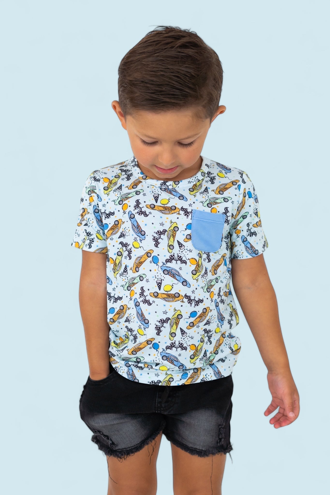 Racing To My Birthday Dream Pocket Tee