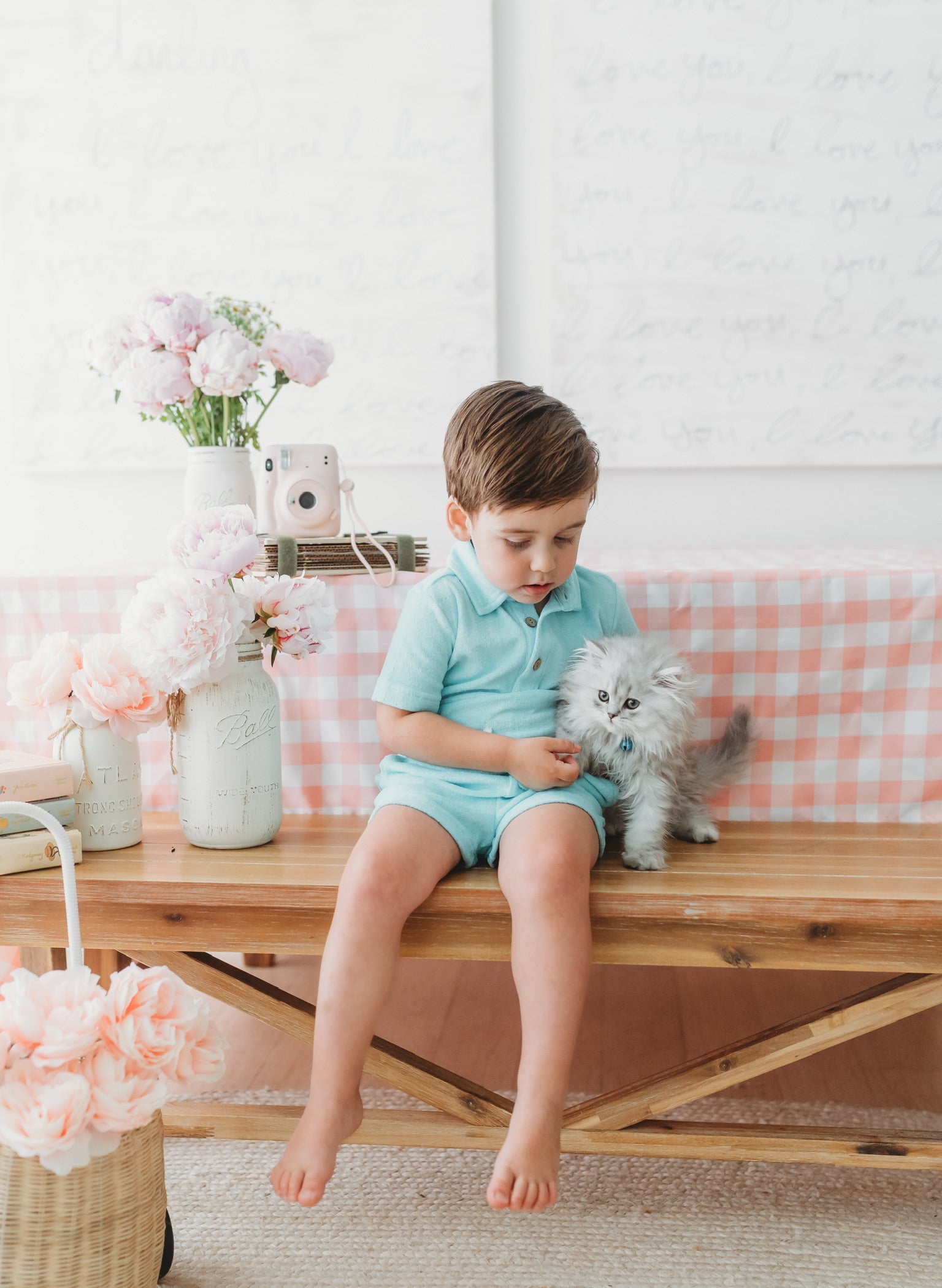 Cotton Candy Blue Lanier Bamboo Terry Set