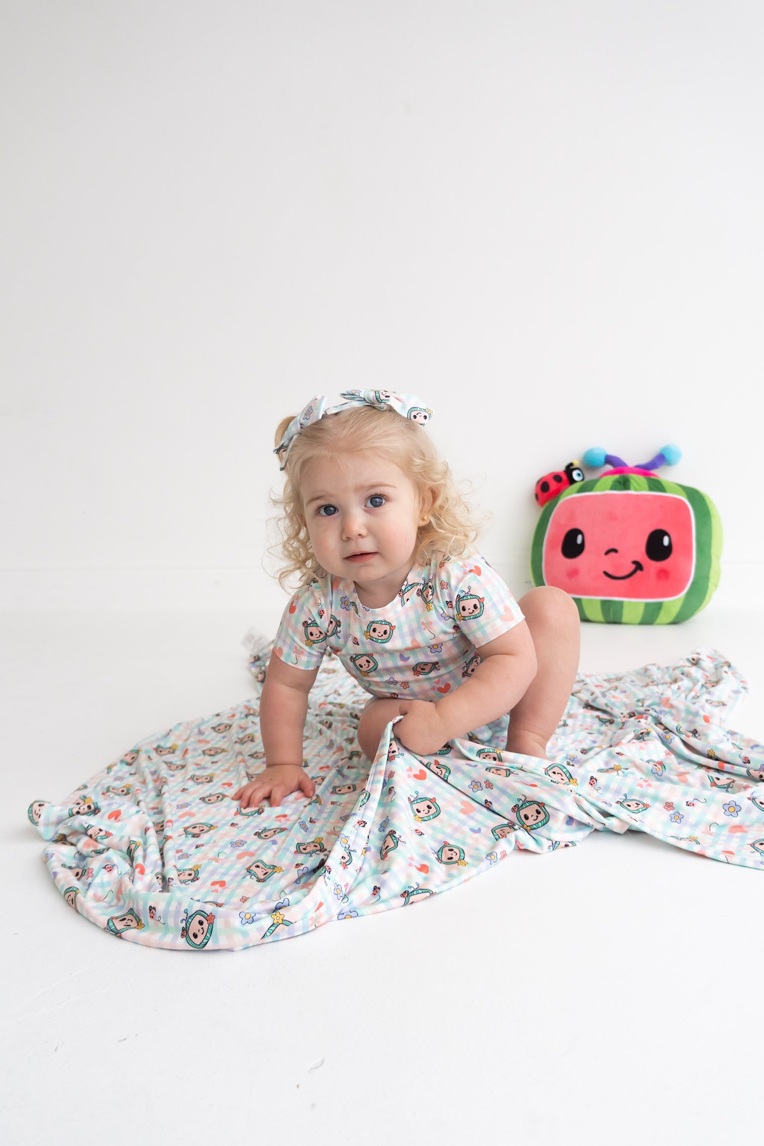Dream Big Little Co X Cocomelon Springtime Melon Dream Short Set