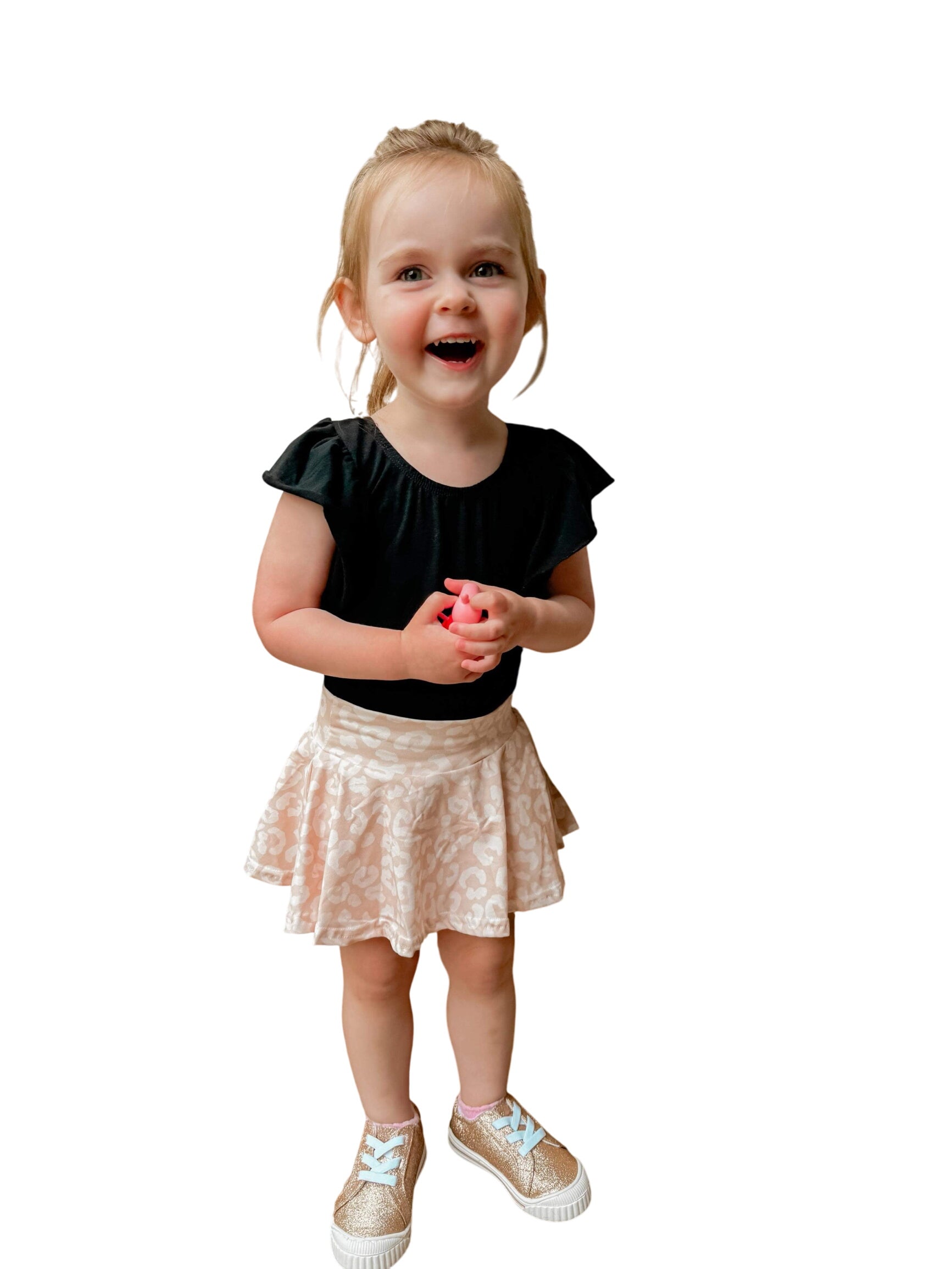 Neutral Leopard Skirted Bummies