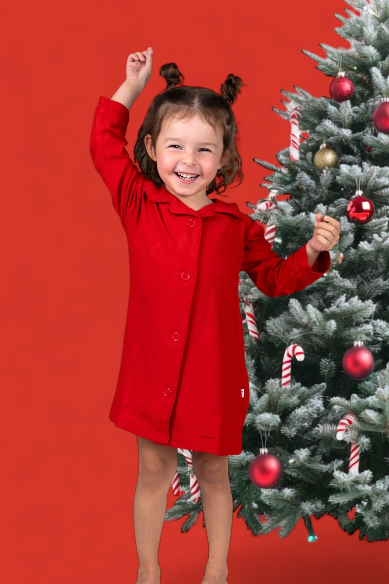 Red Rib Girl's Dream Gown