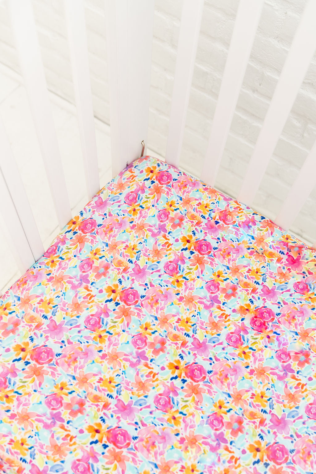 Korrie Floral Bamboo Crib Sheet