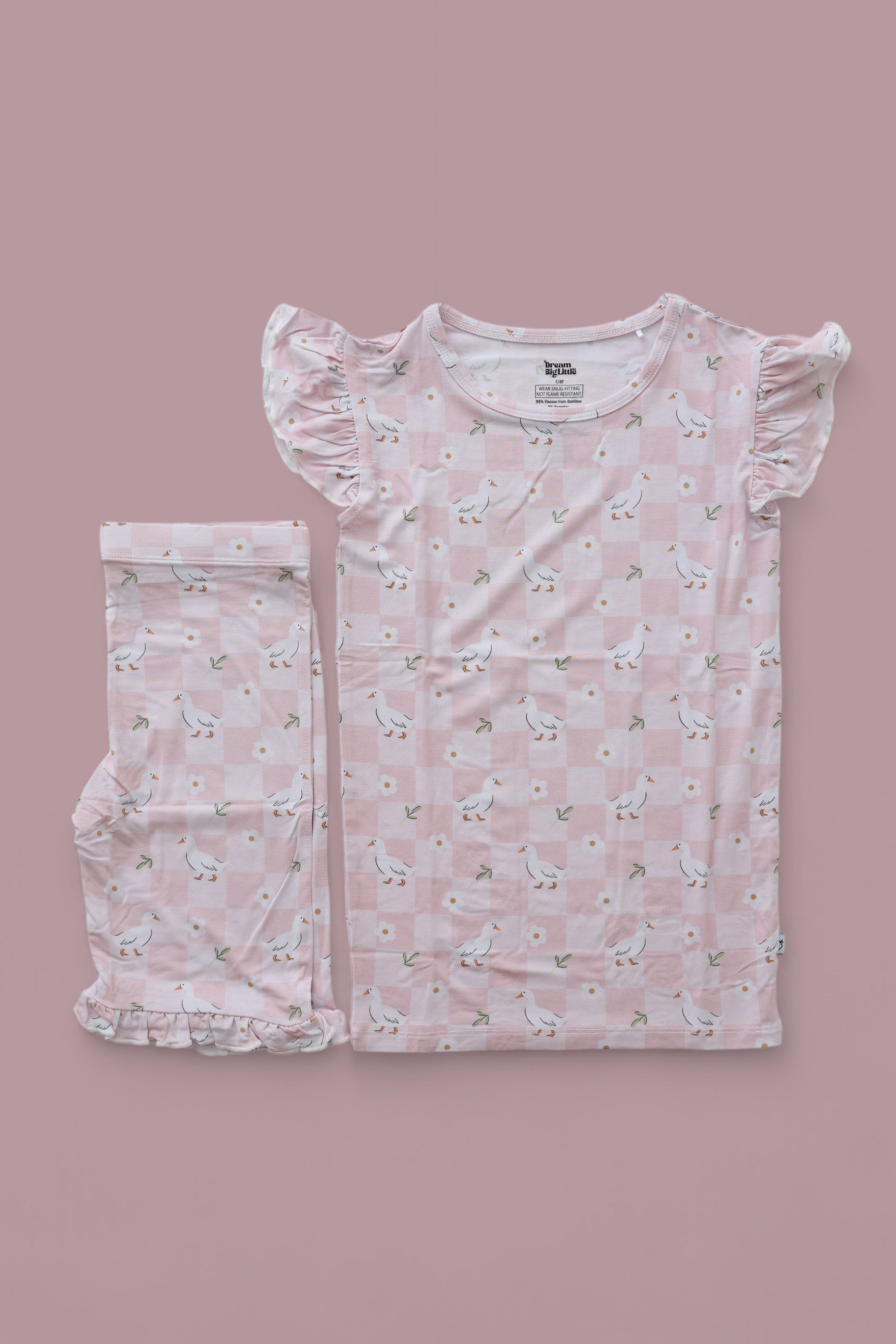 Exclusive Ducks And Daisies Dream Ruffle Short Set