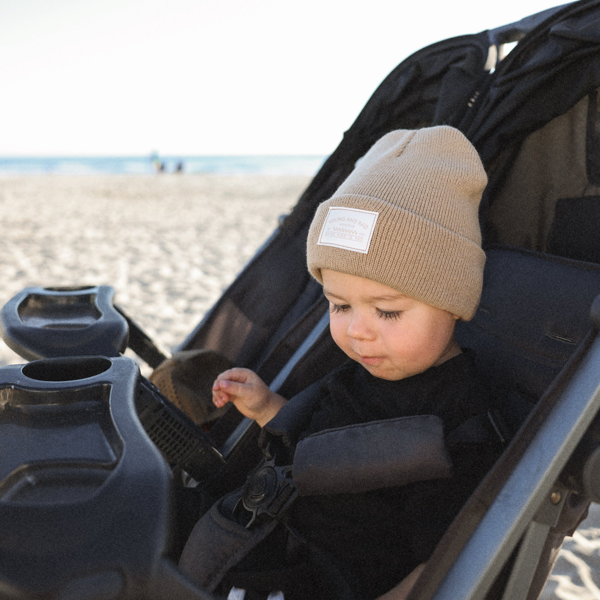 Young + Rad Classic Beanie // Beige