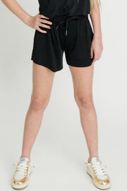 Kids' Black Butterfly Shorts