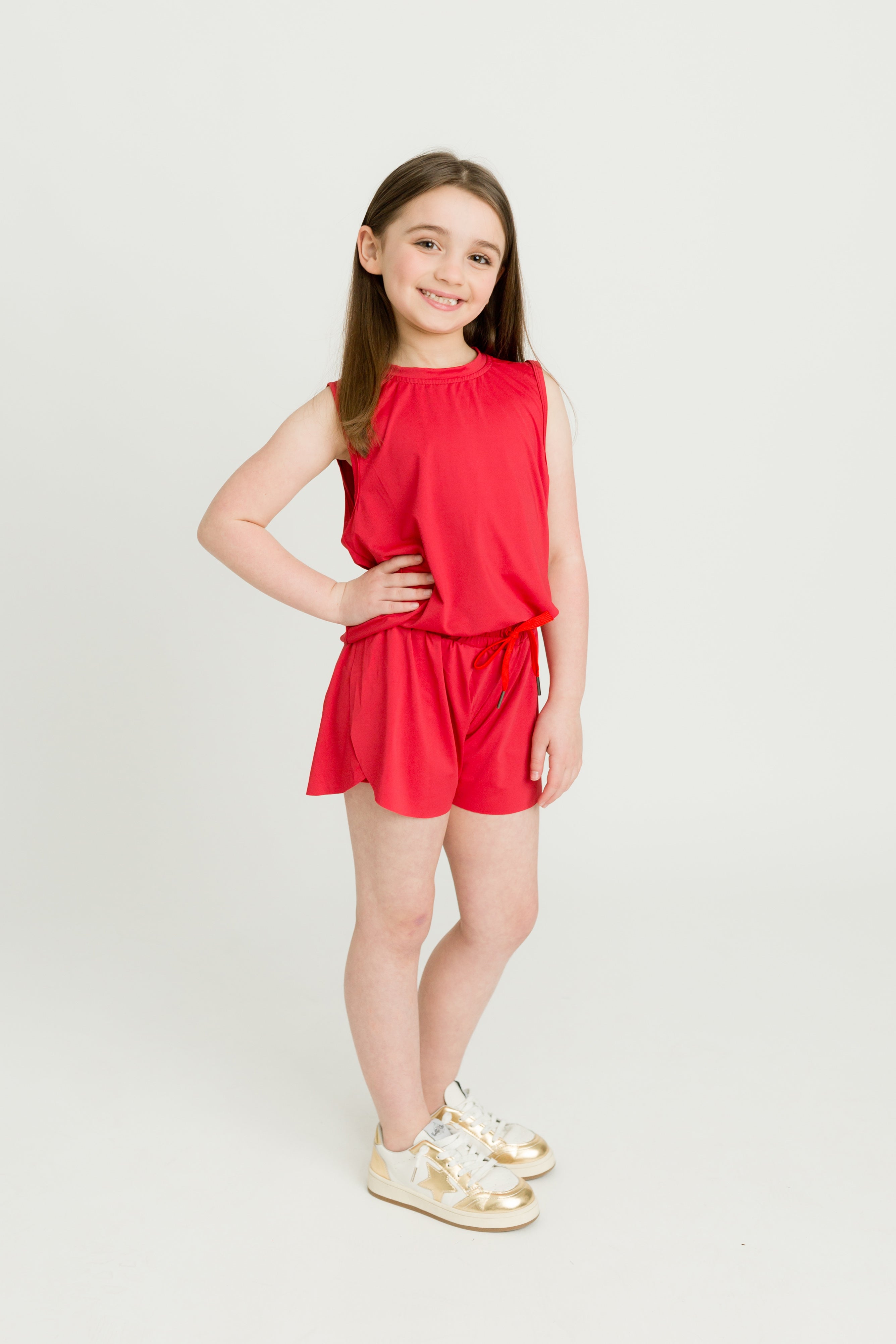 Kids' Red High-low Tank