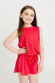 Kids' Red High-low Tank
