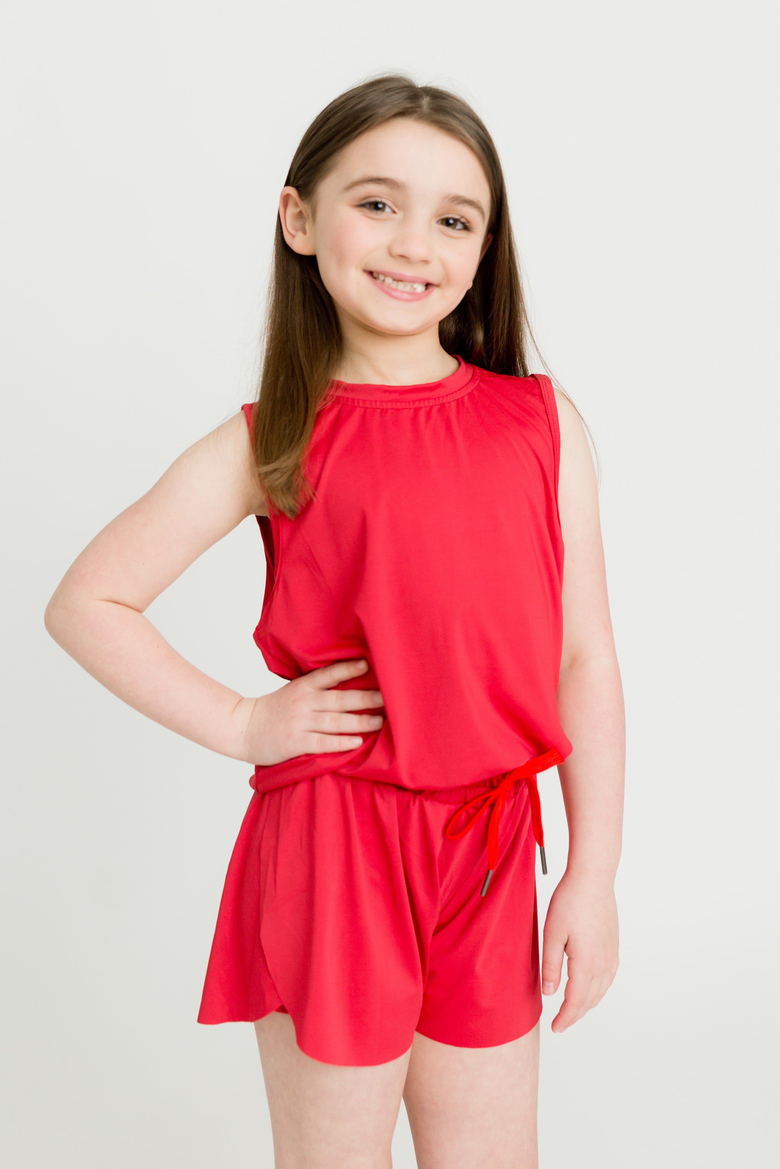 Kids' Red High-low Tank