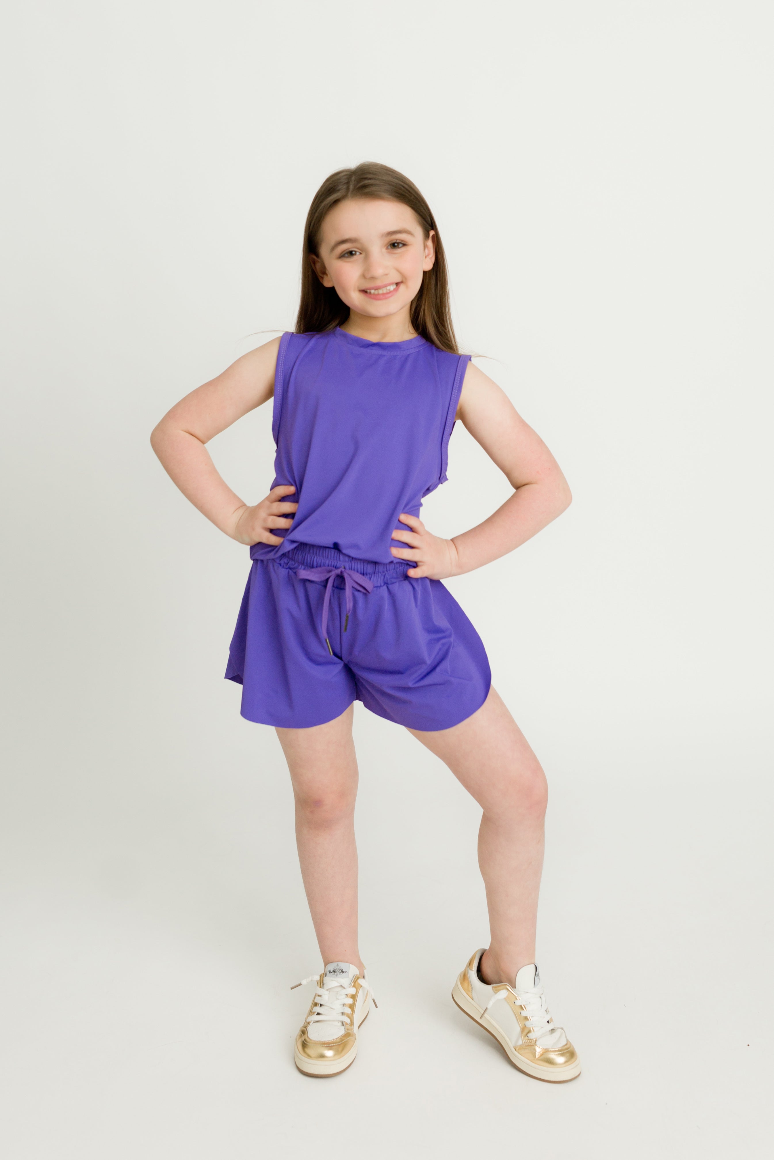 Kids' Purple High-low Tank