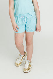 Kids' Light Blue Butterfly Shorts