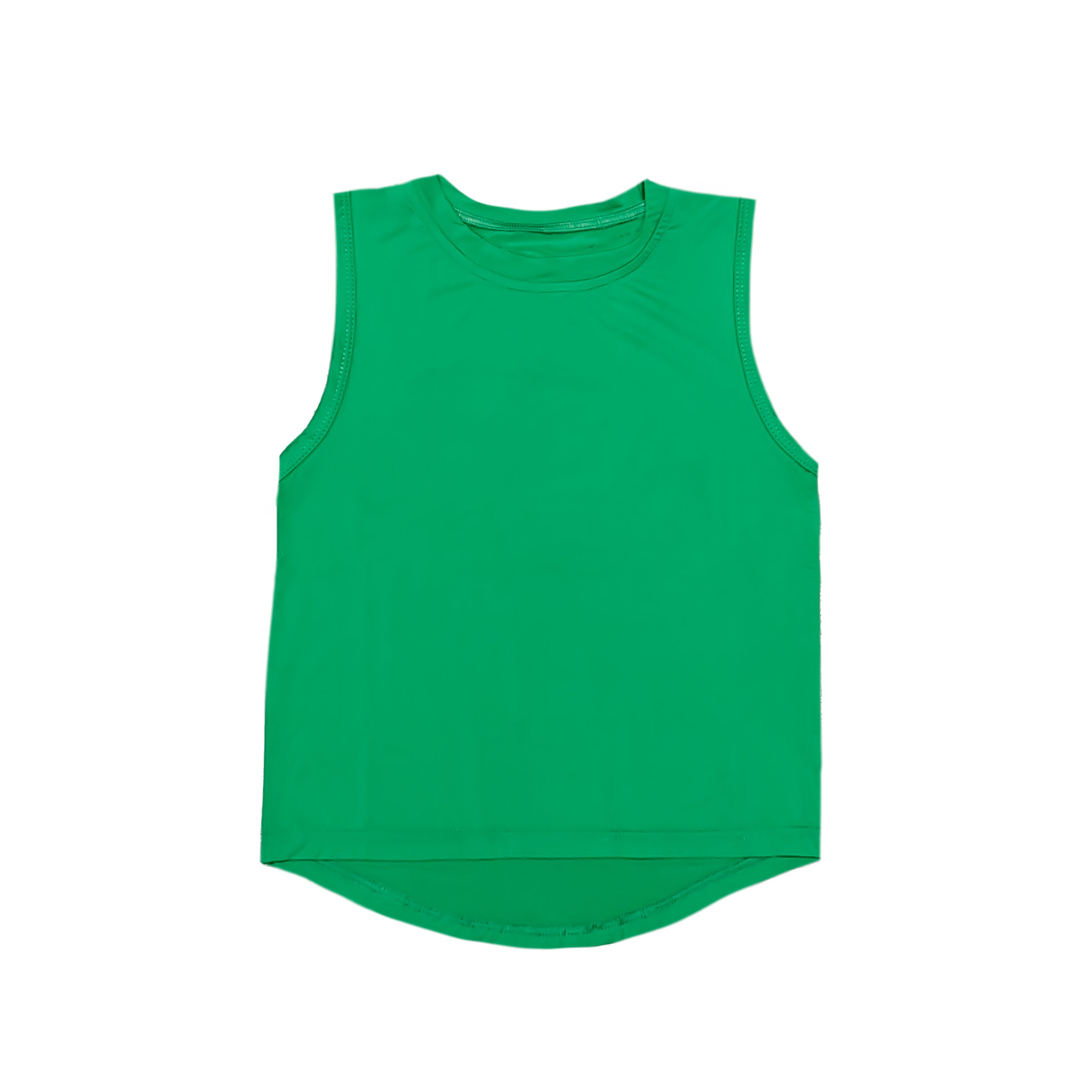 Women's Green High Low Tank