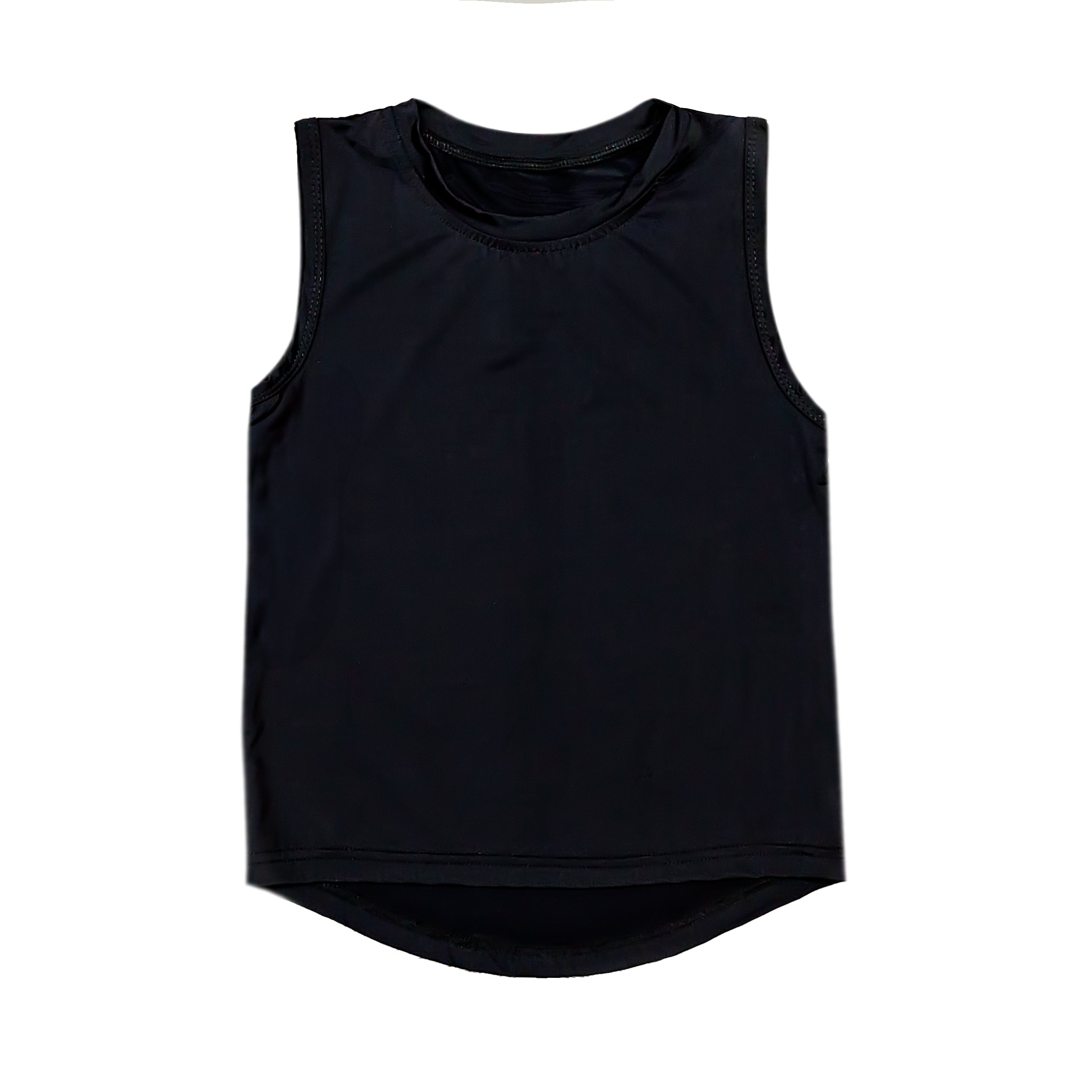Kids' Black High-low Tank