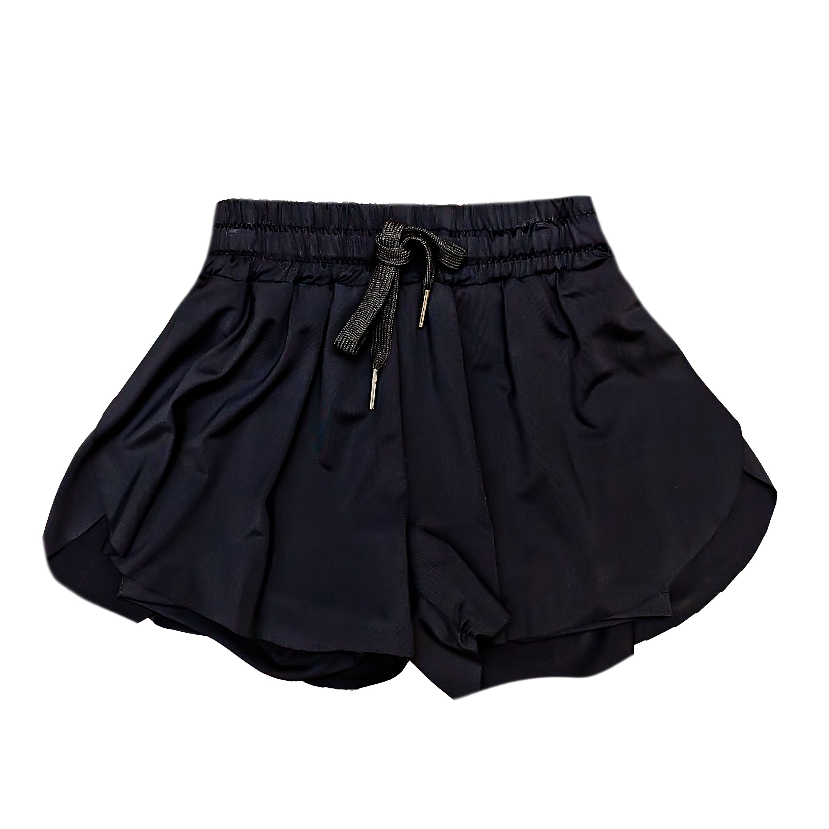 Women's Black Butterfly Shorts