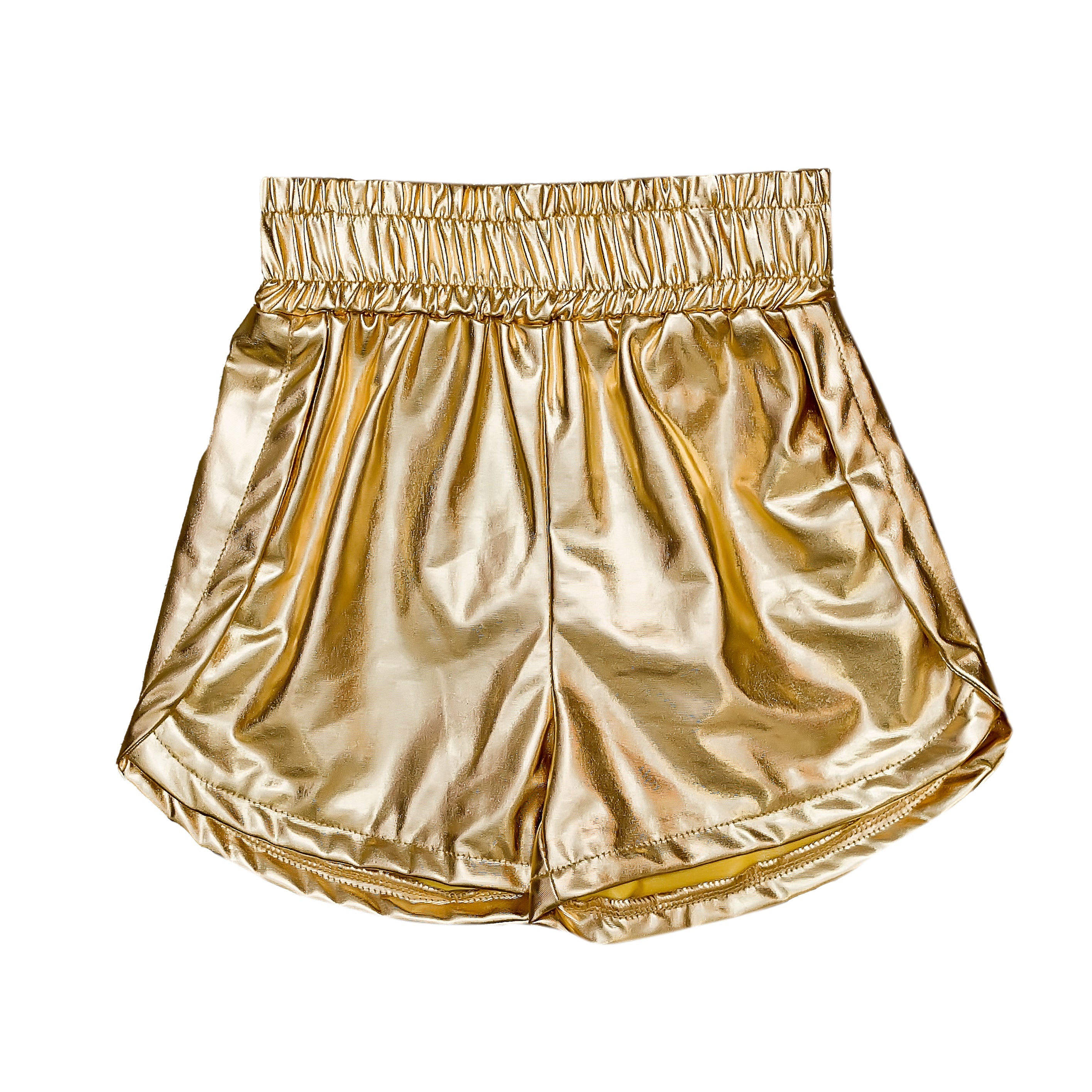 Kids' Metallic Shorts - Gold
