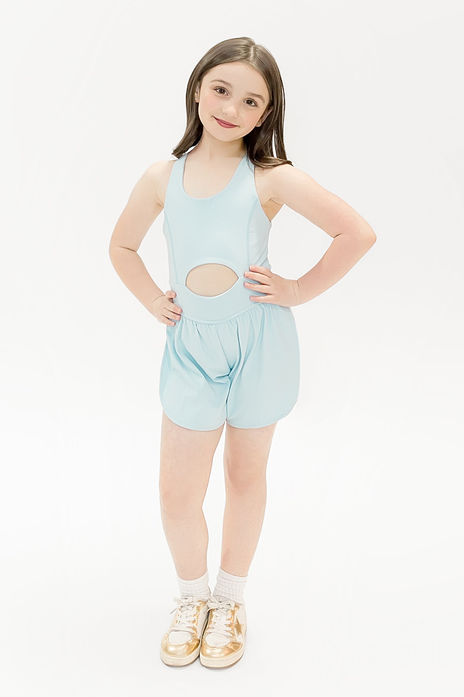 Haddie Romper - Blue