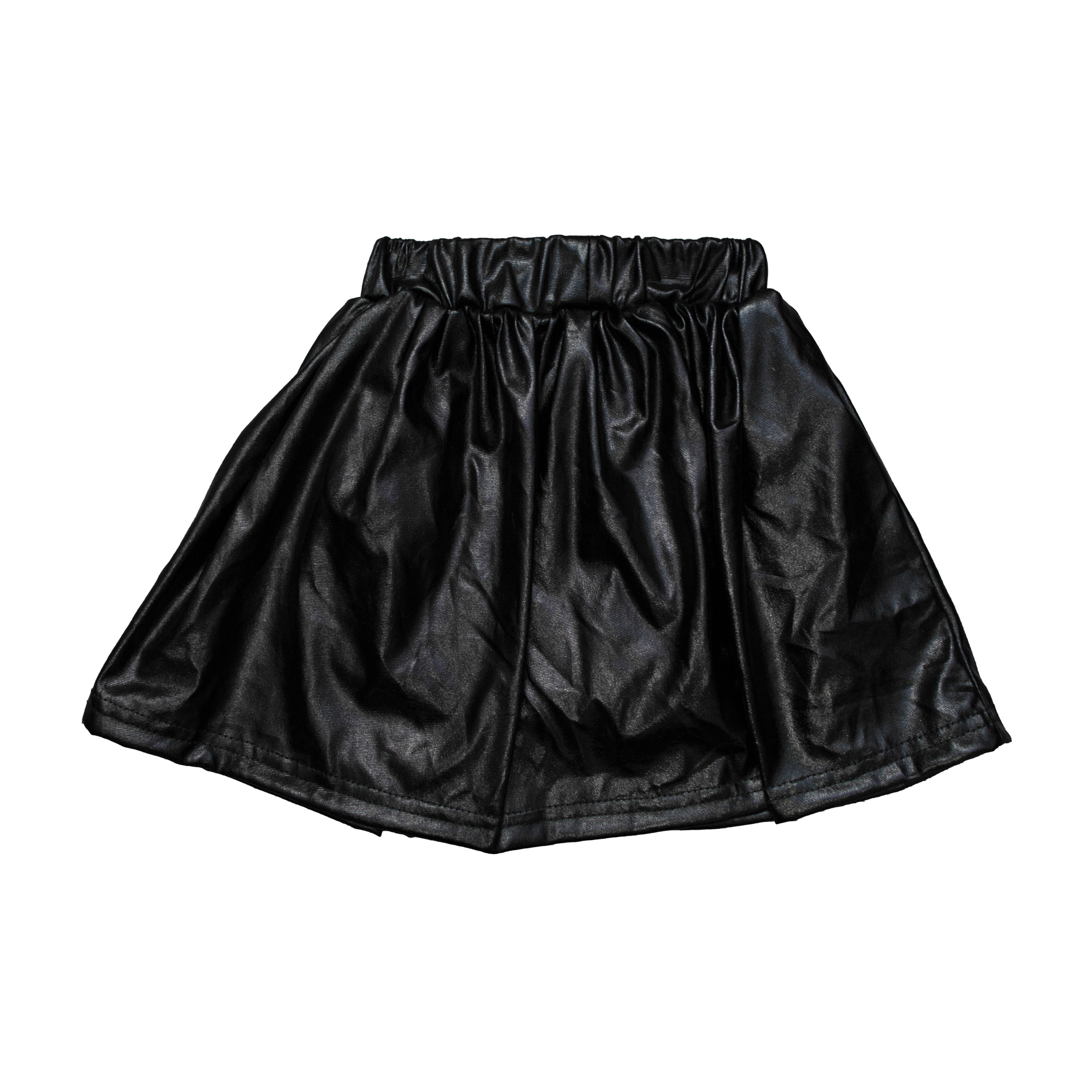 Kids' Metallic Skort - Black
