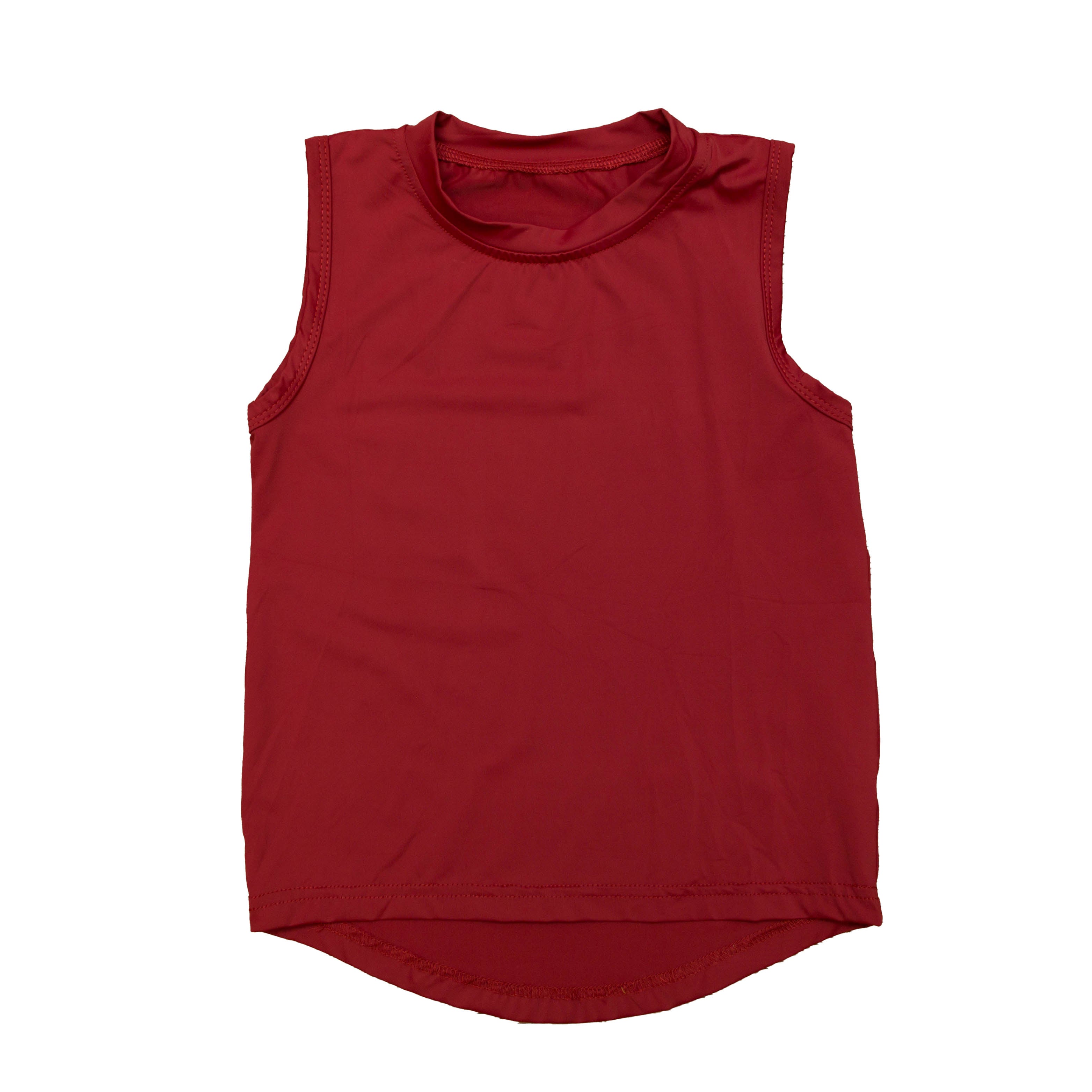 Women's Maroon High-low Tank