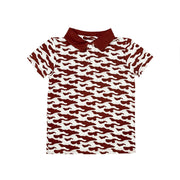 Maroon Camo Polo