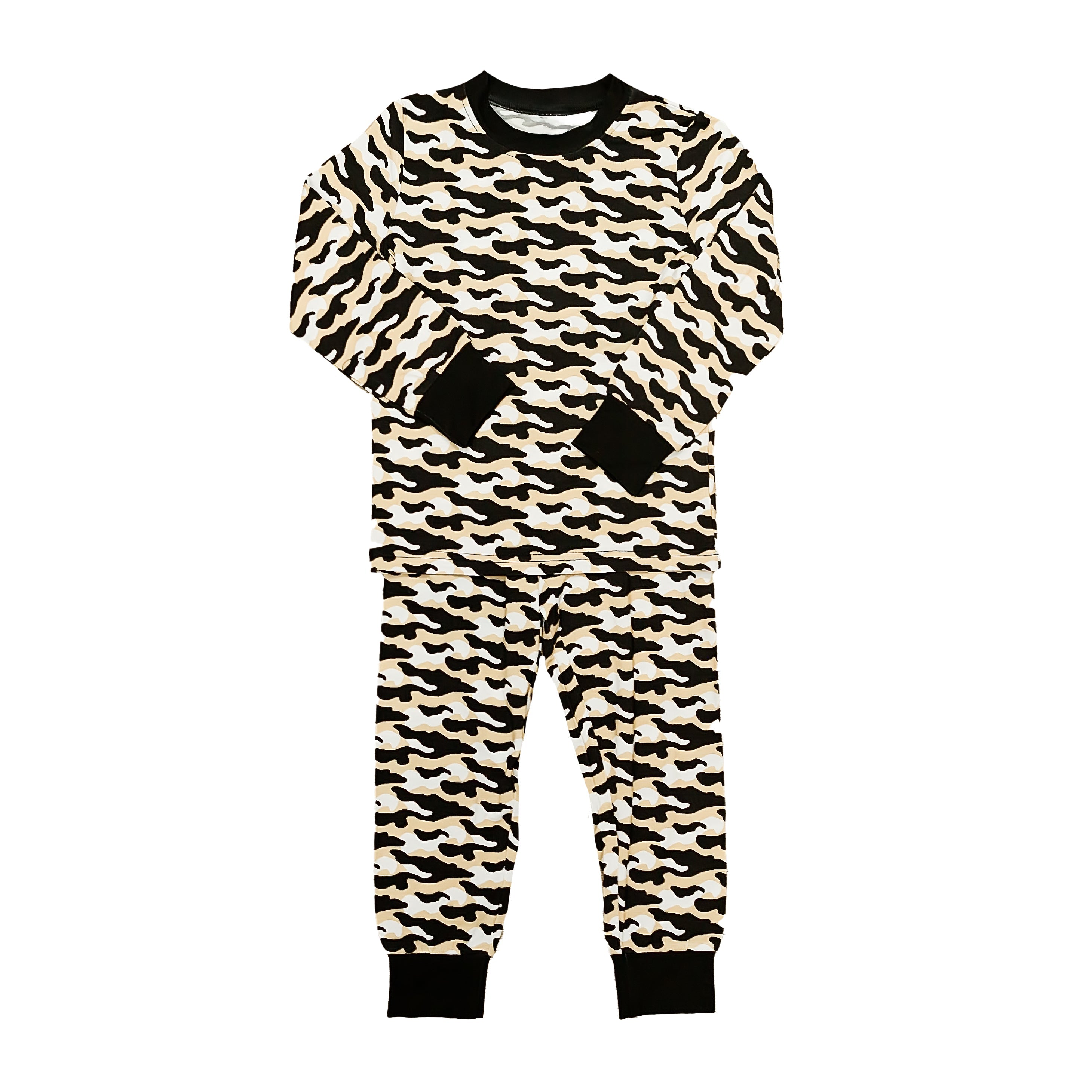 Black And Gold Camo Pajamas
