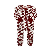Maroon Camo Romper