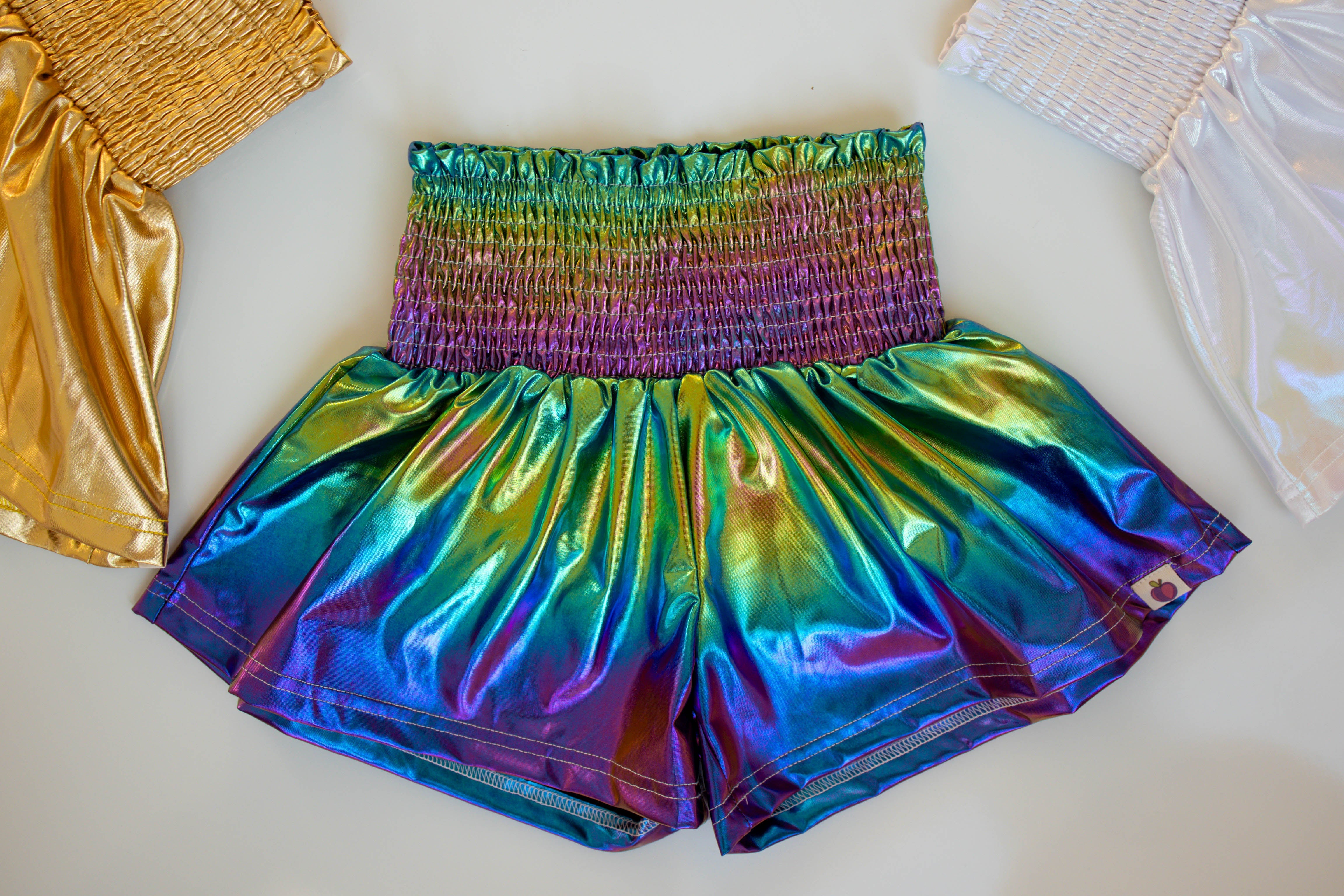 Flowy Metallic Shorts - Mer-magic