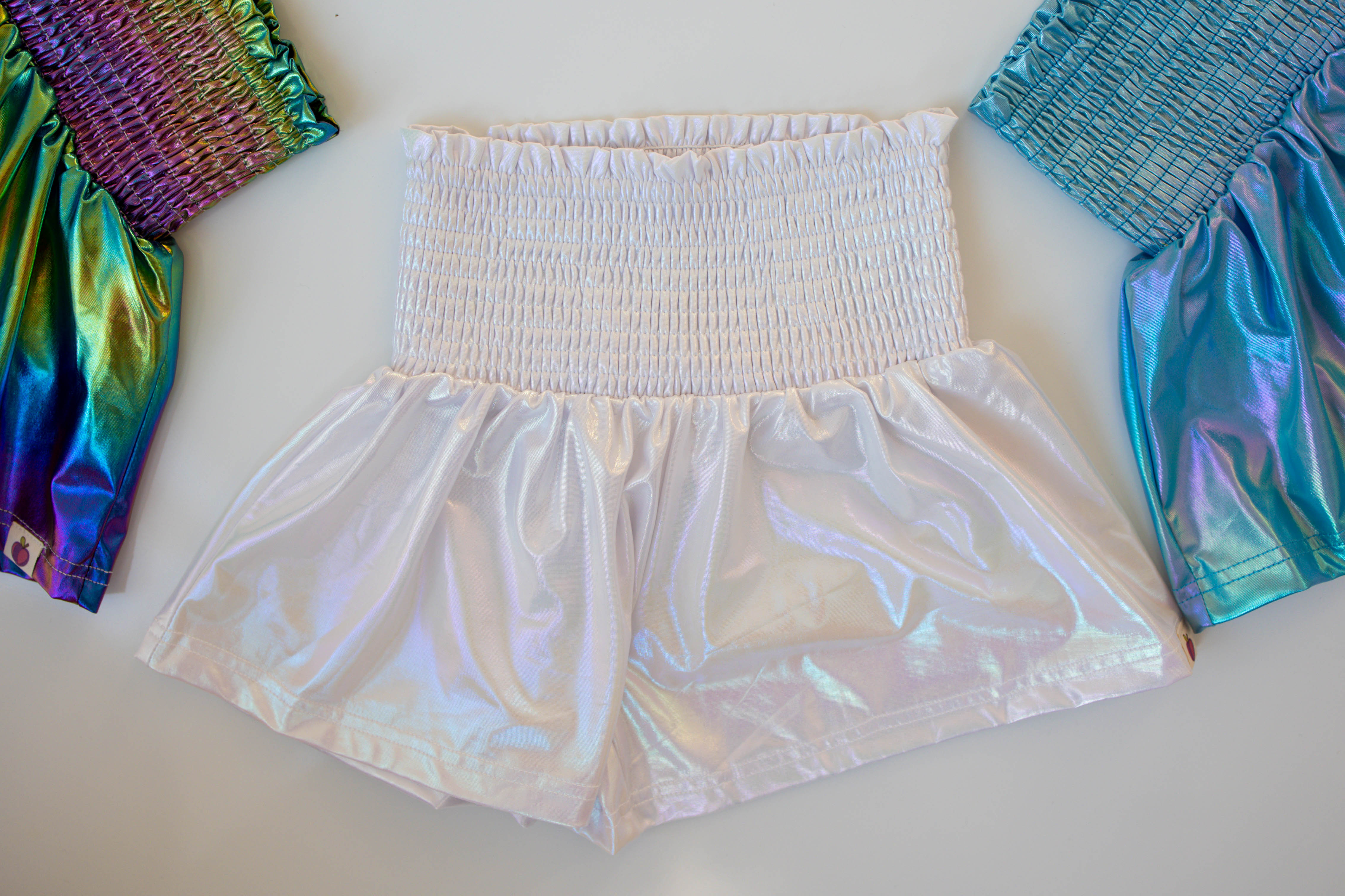 Flowy Metallic Shorts - Glass Slipper