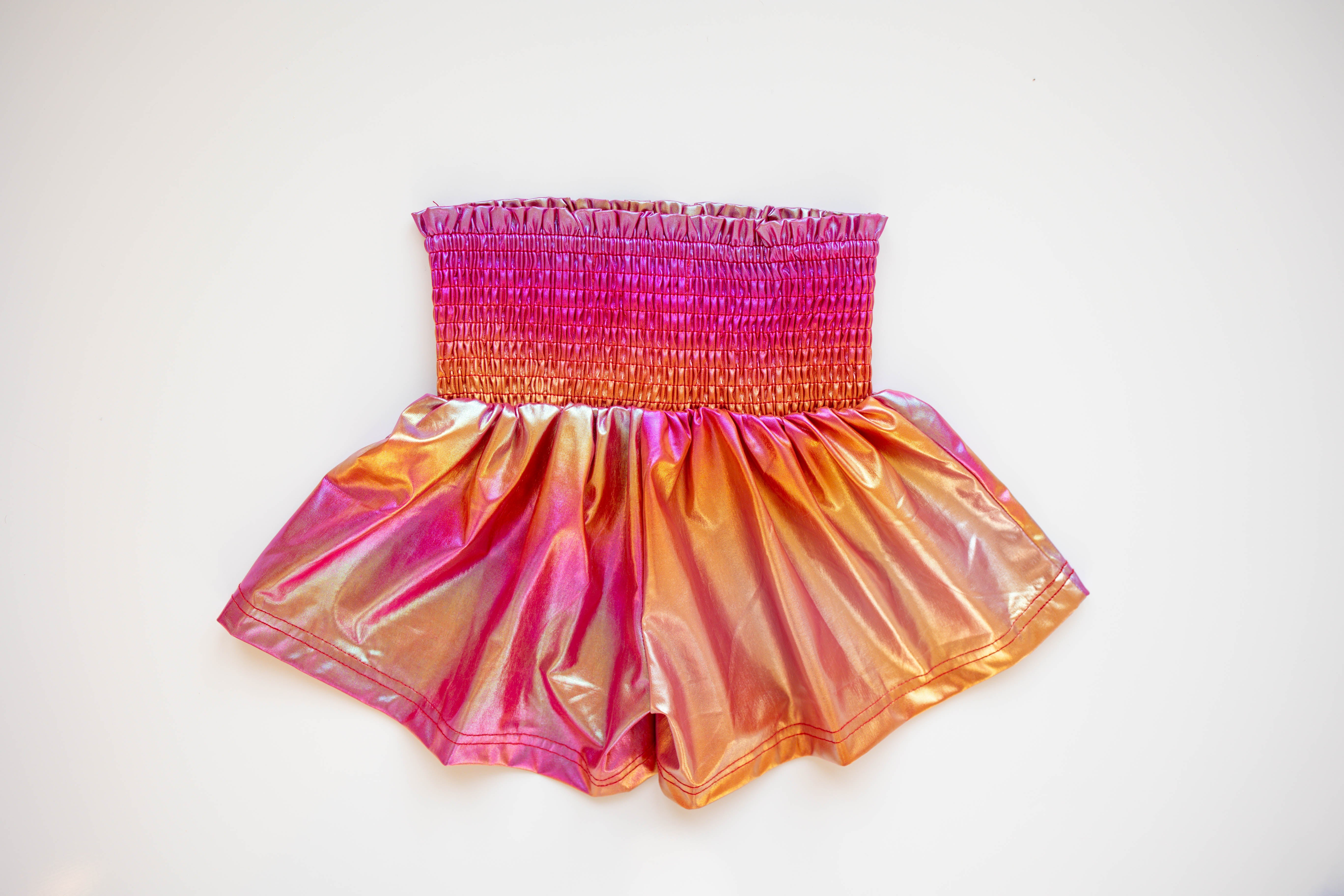 Flowy Metallic Shorts - Fuchsia Fun