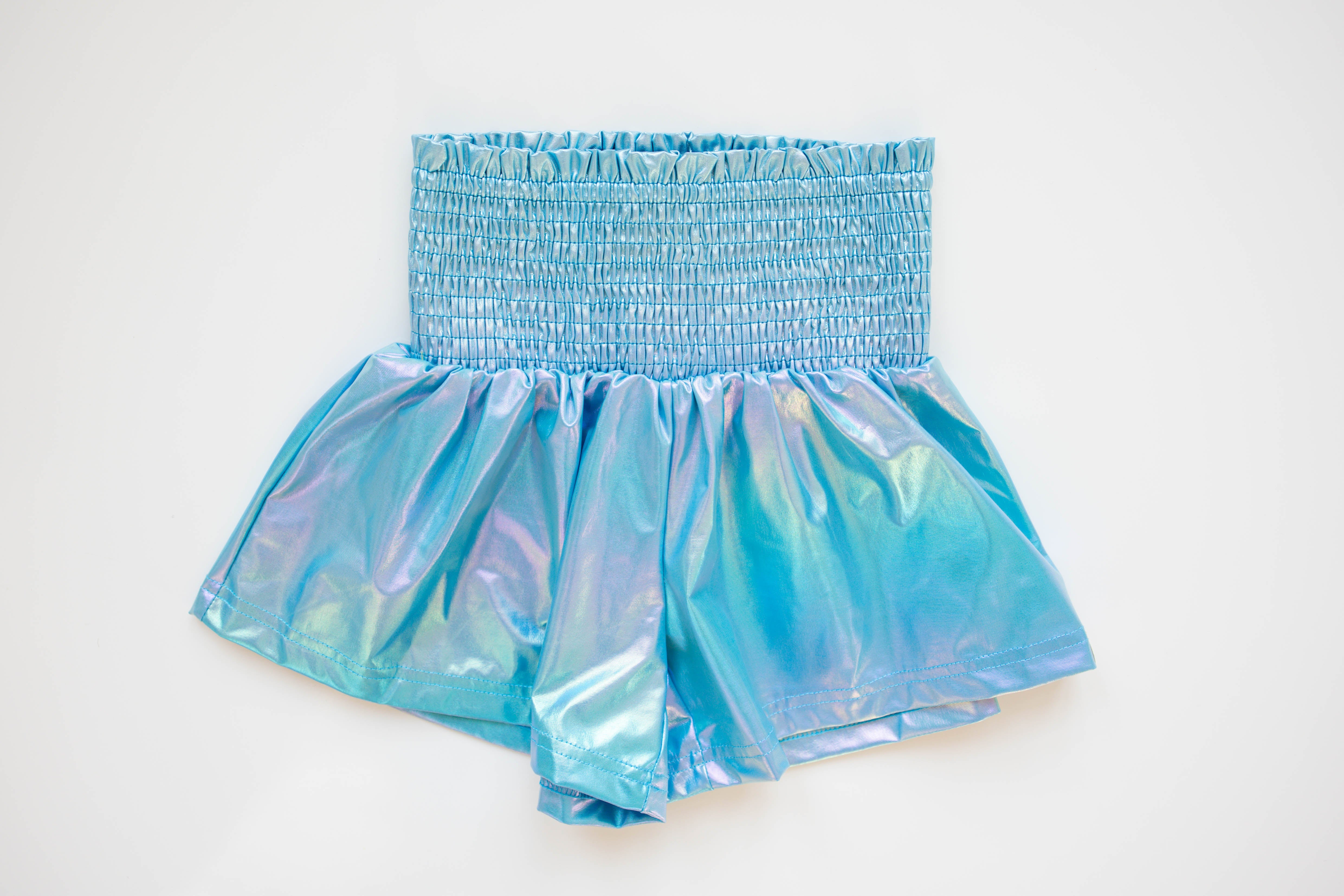 Flowy Metallic Shorts - Cloud Nine