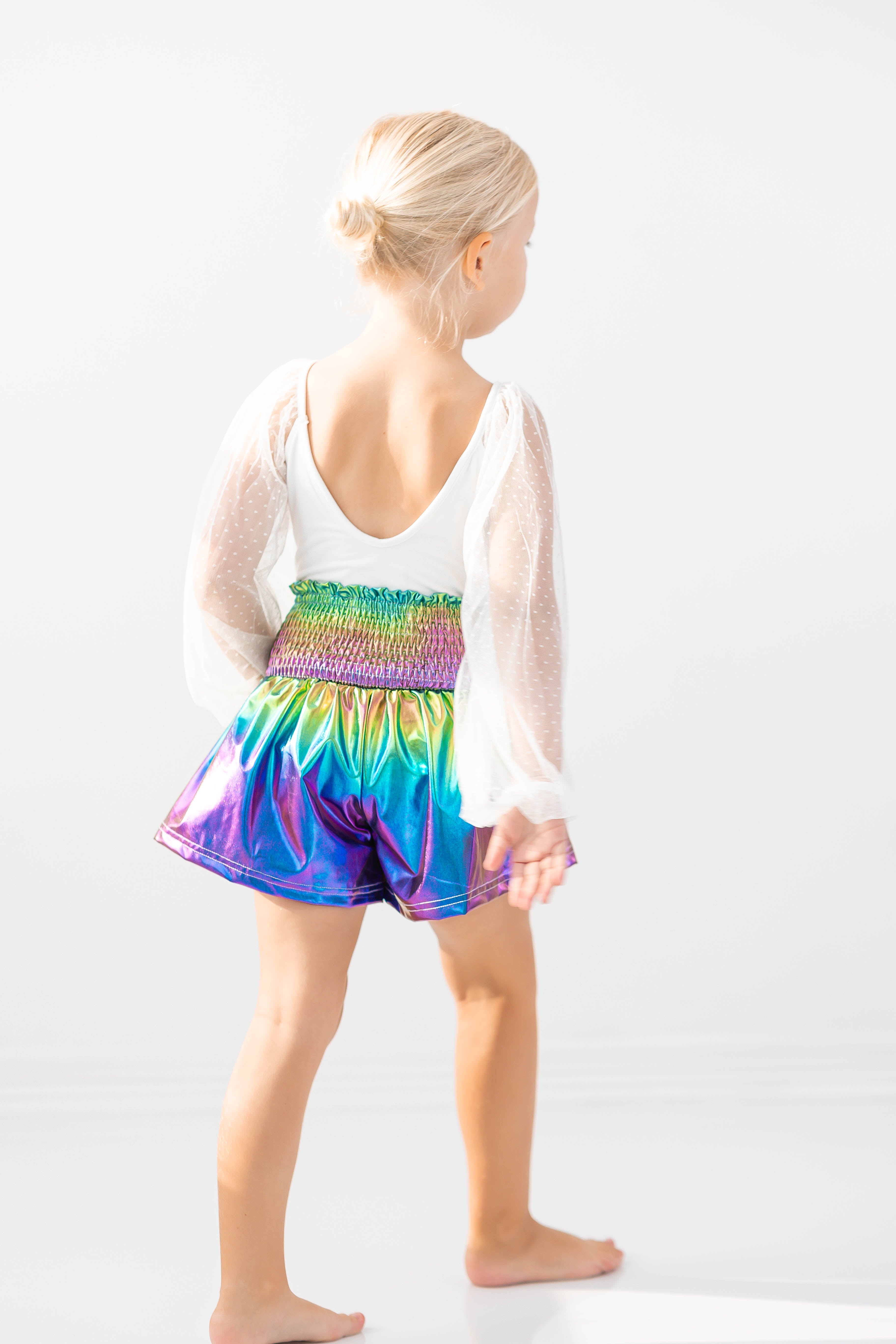 Flowy Metallic Shorts - Mer-magic