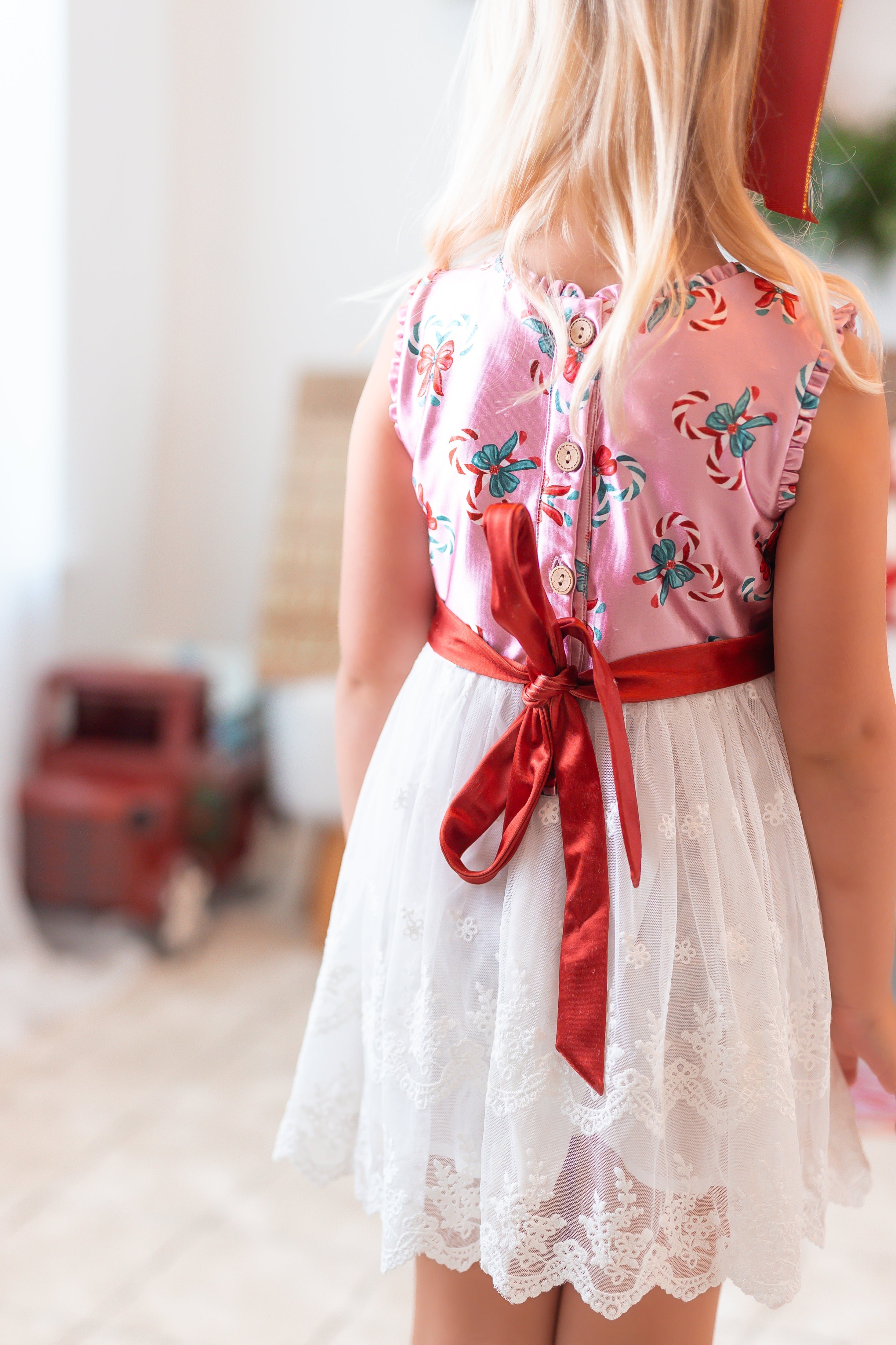 Ava Dress - Pink Peppermint Charm