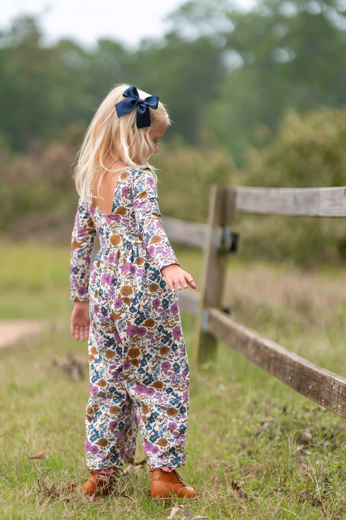 Ivy Romper - Violet Fields