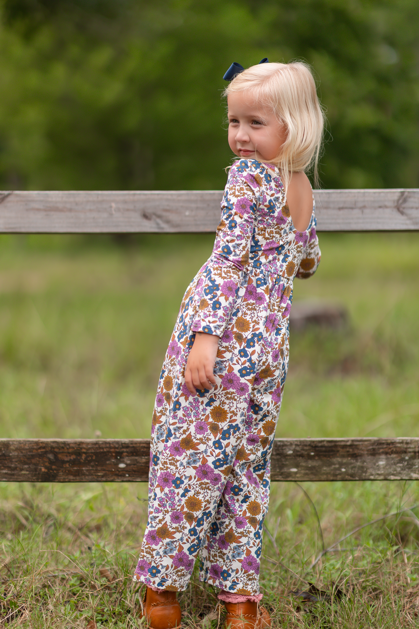 Ivy Romper - Violet Fields