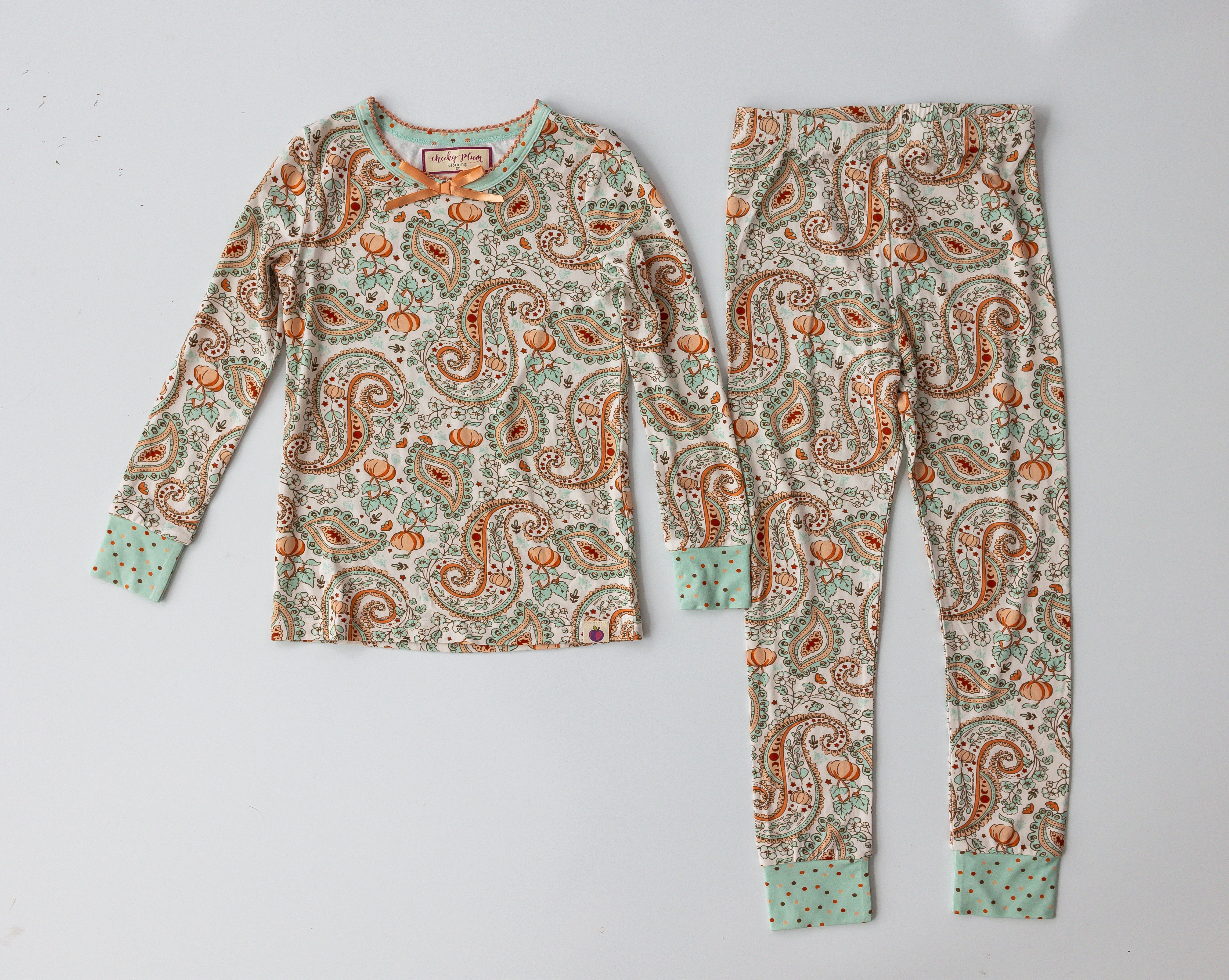 Loungewear Set - Paisley Pumpkin Delight