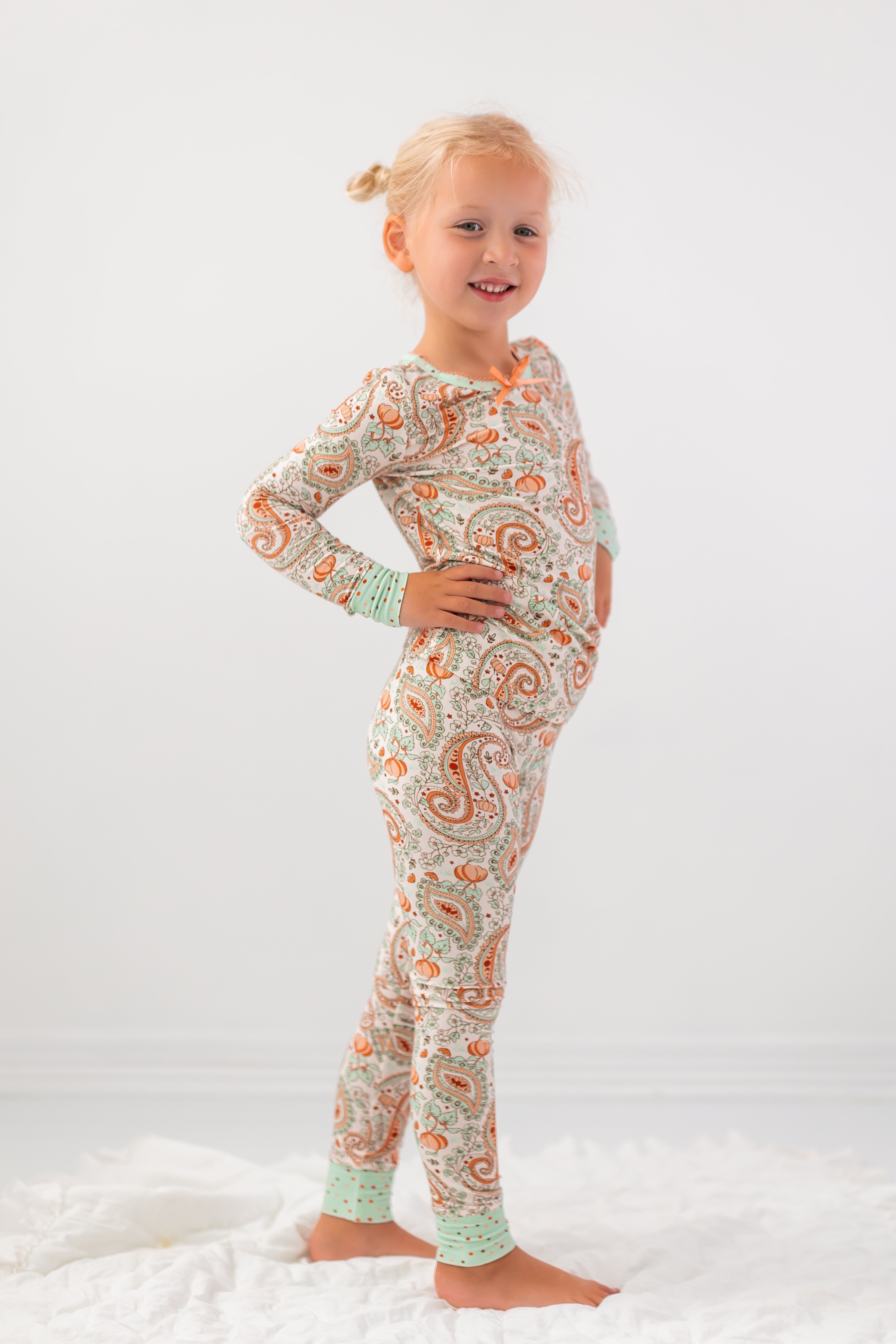 Loungewear Set - Paisley Pumpkin Delight