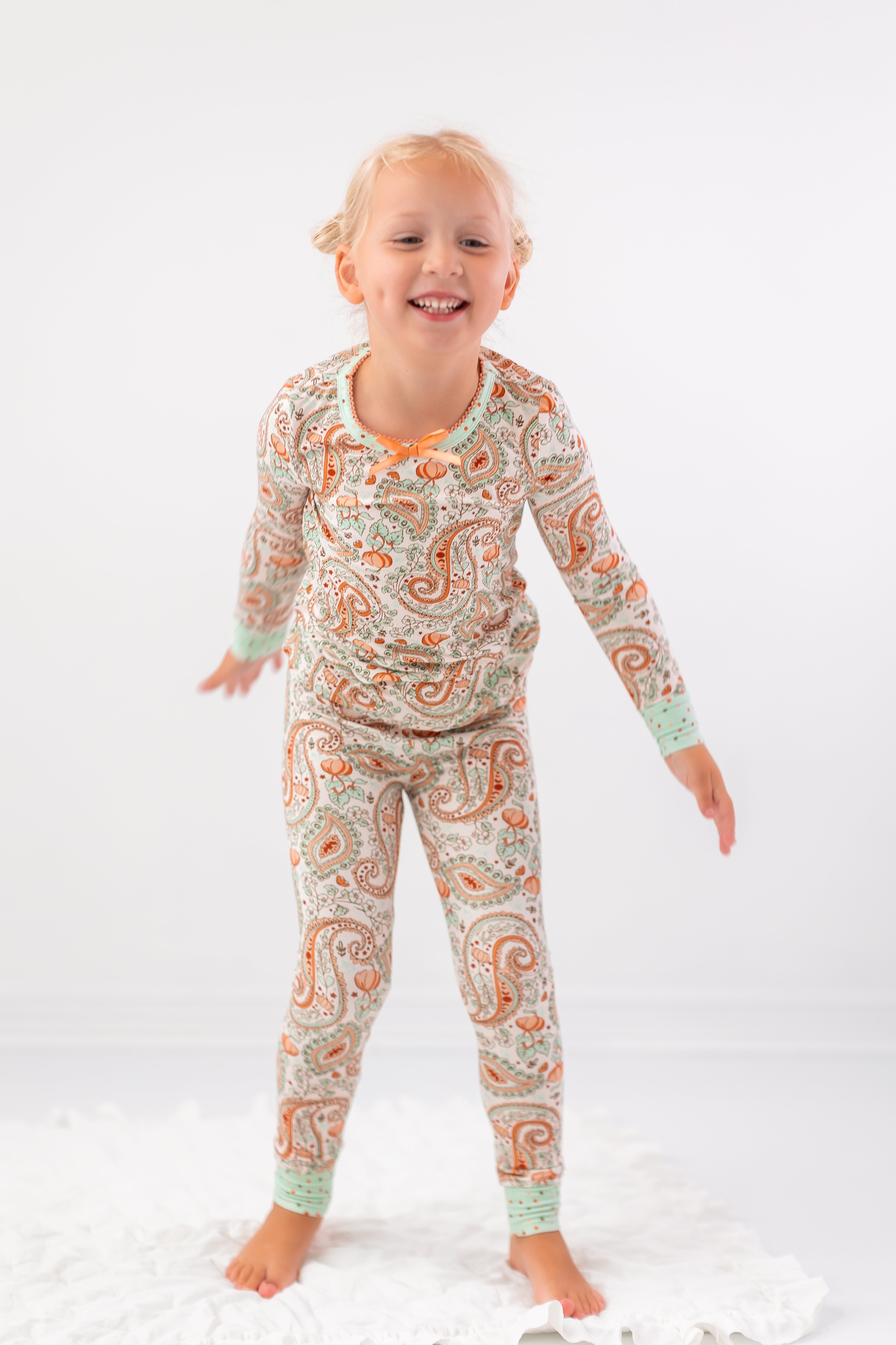 Loungewear Set - Paisley Pumpkin Delight