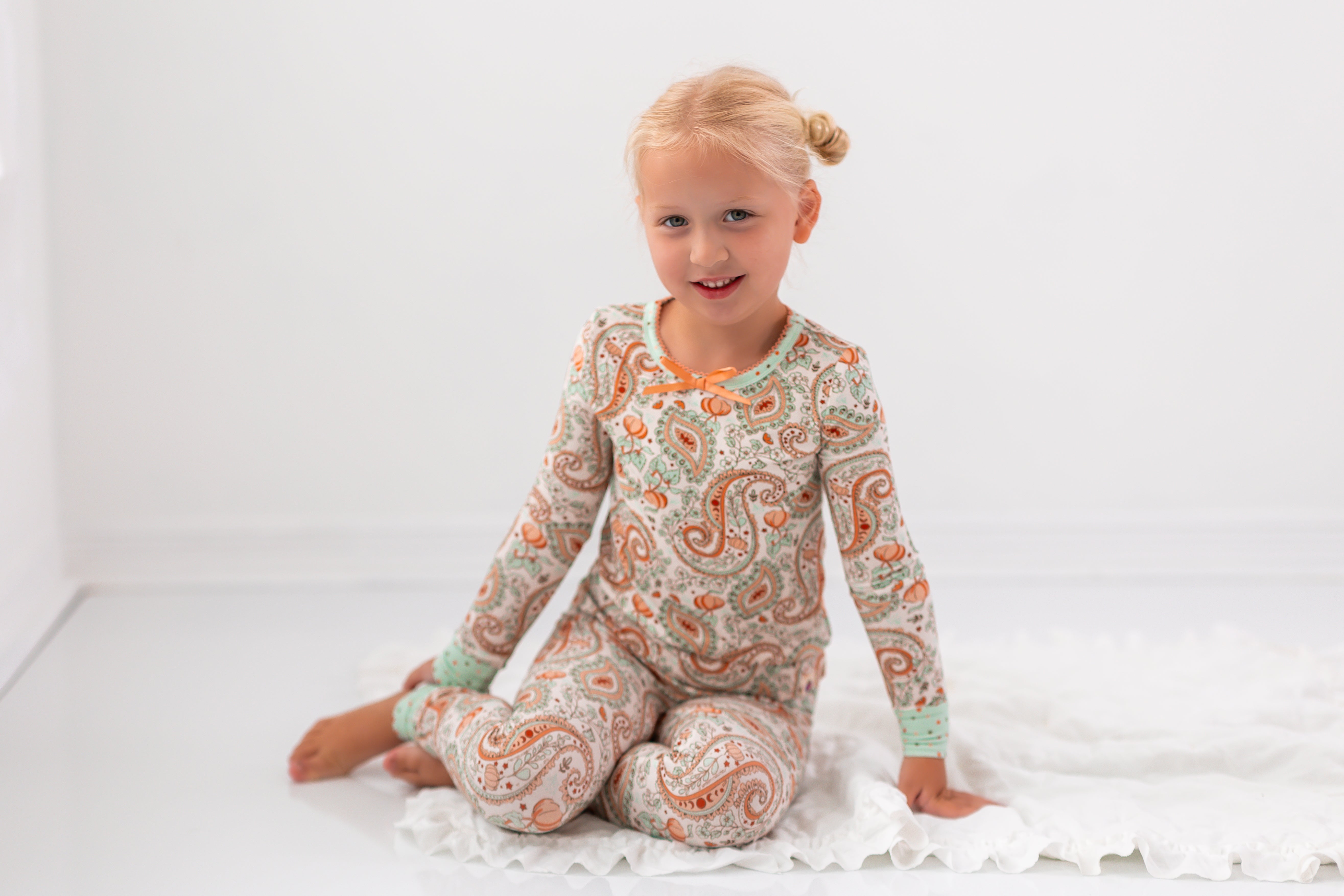 Loungewear Set - Paisley Pumpkin Delight