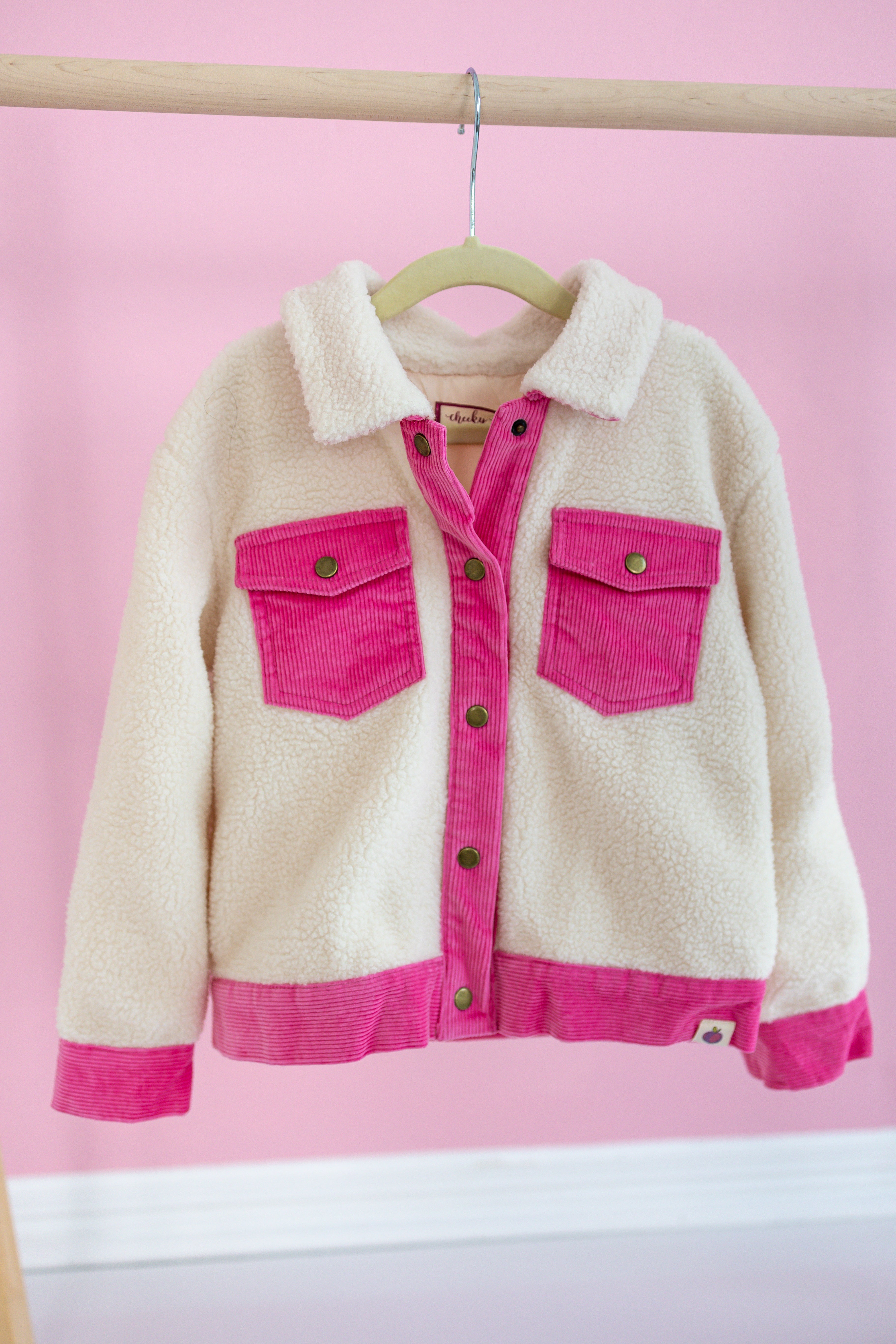 Fleece And Corduroy Jacket - Barbie