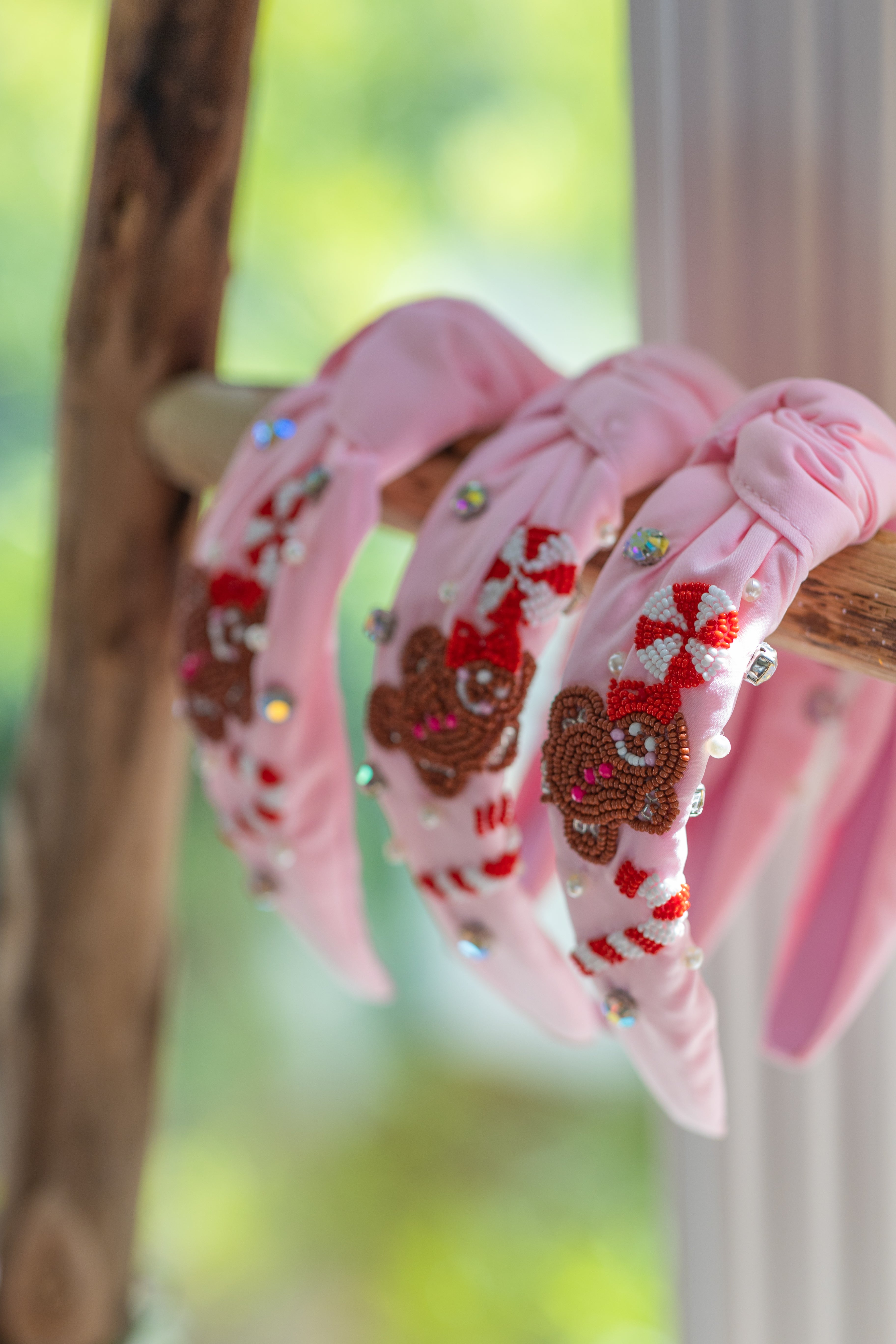 Beaded Headband - Gingerbread