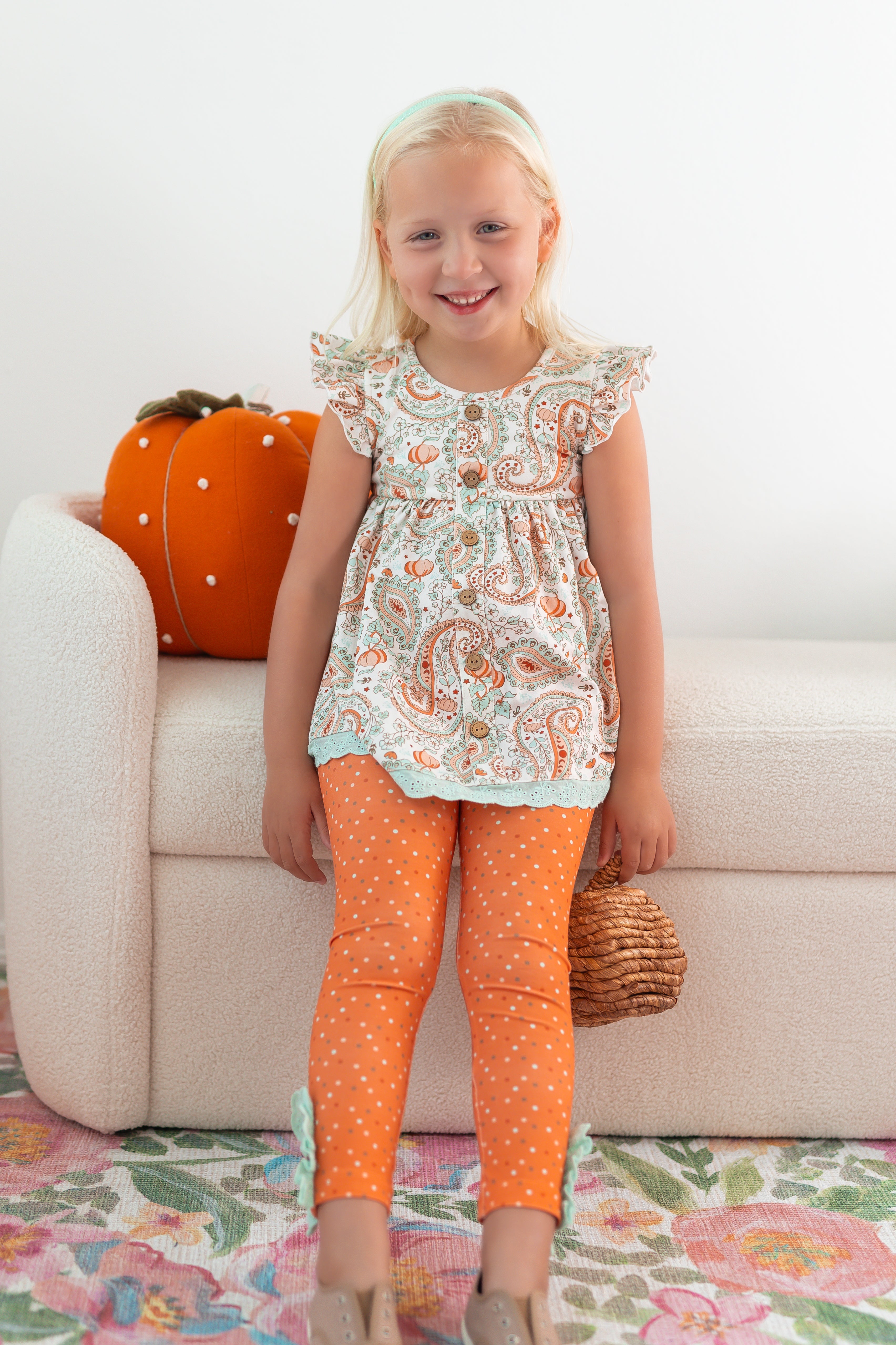 Cora Play Set - Paisley Pumpkin Delight