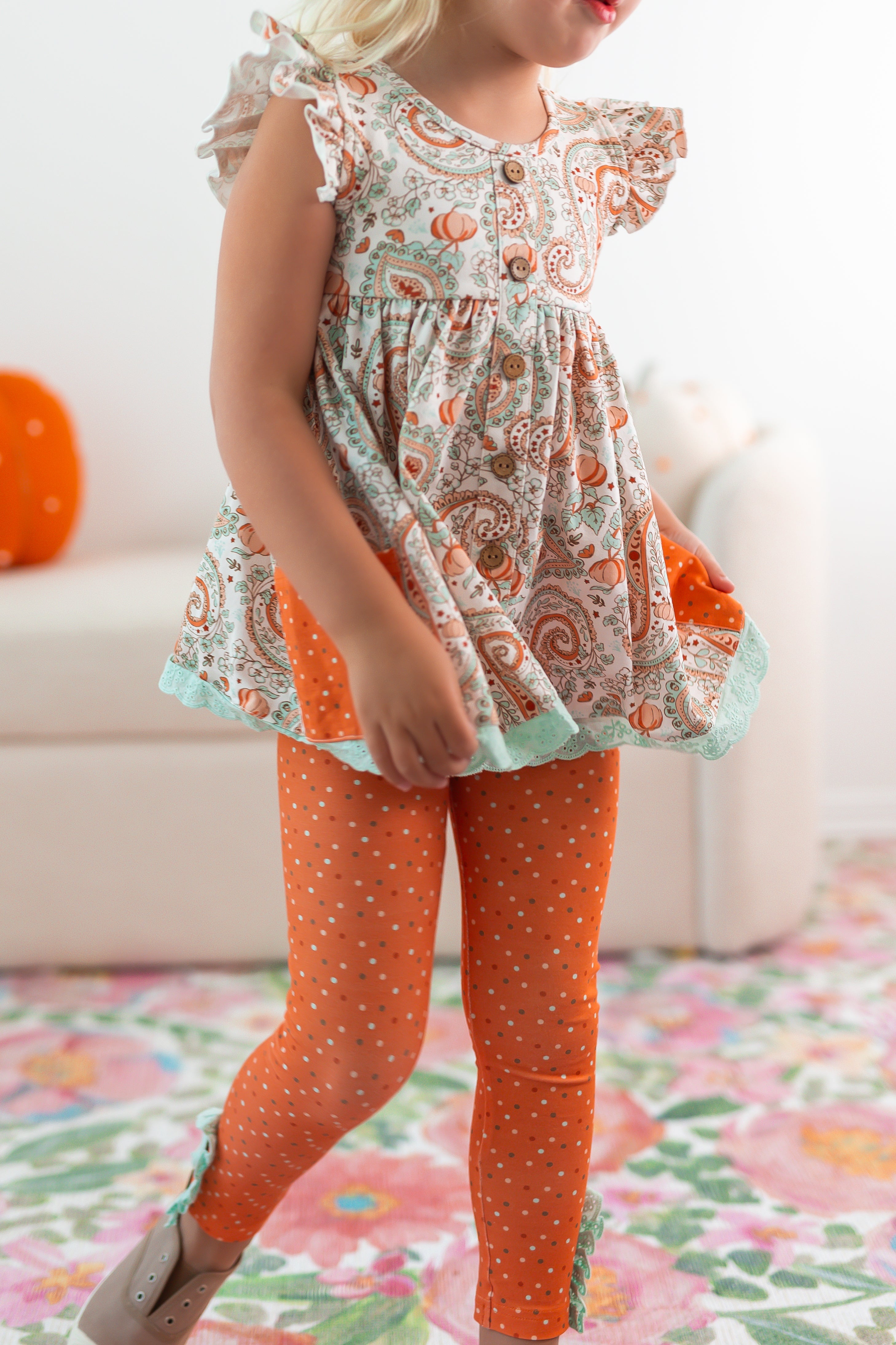 Cora Play Set - Paisley Pumpkin Delight