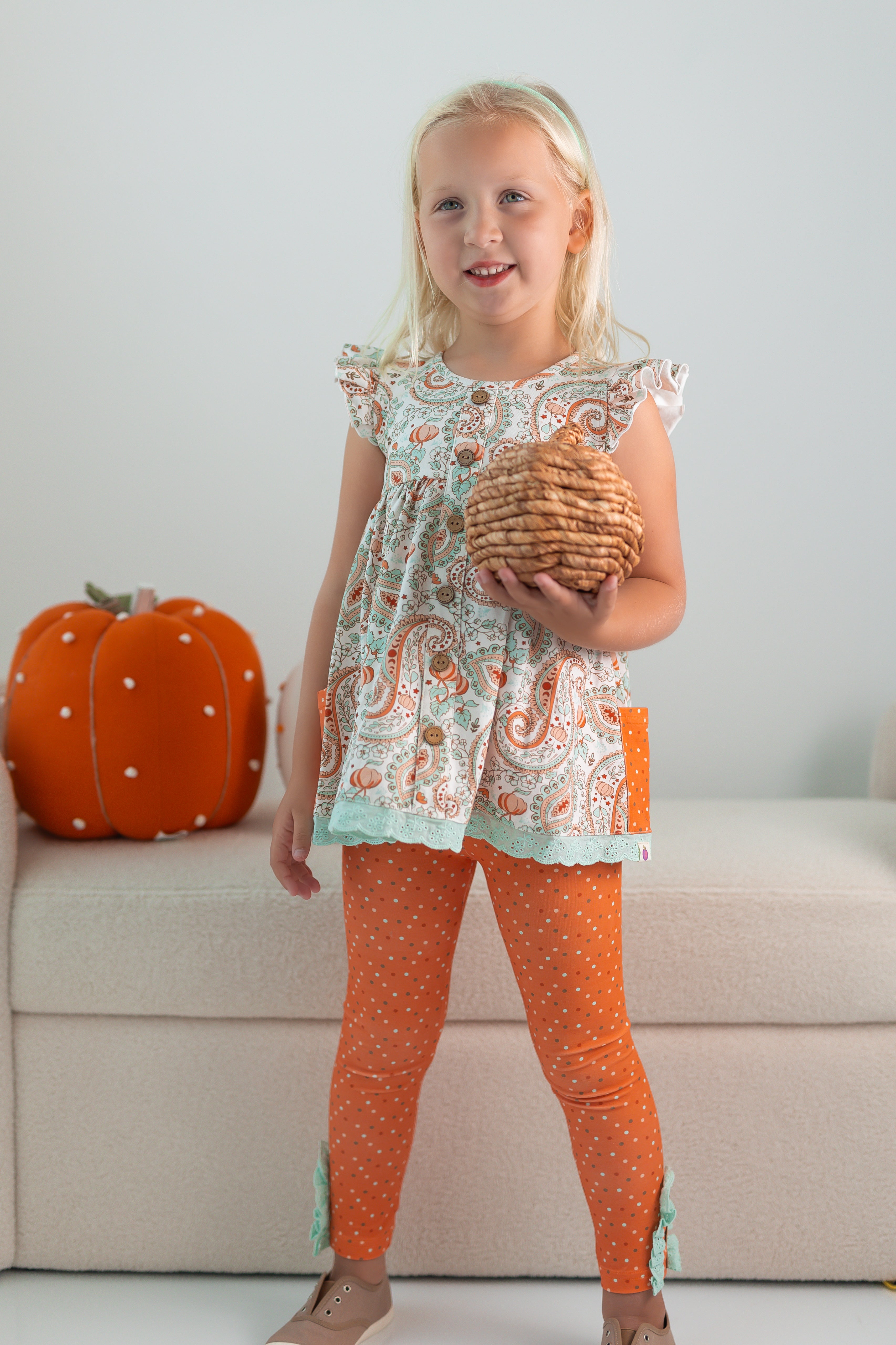 Cora Play Set - Paisley Pumpkin Delight