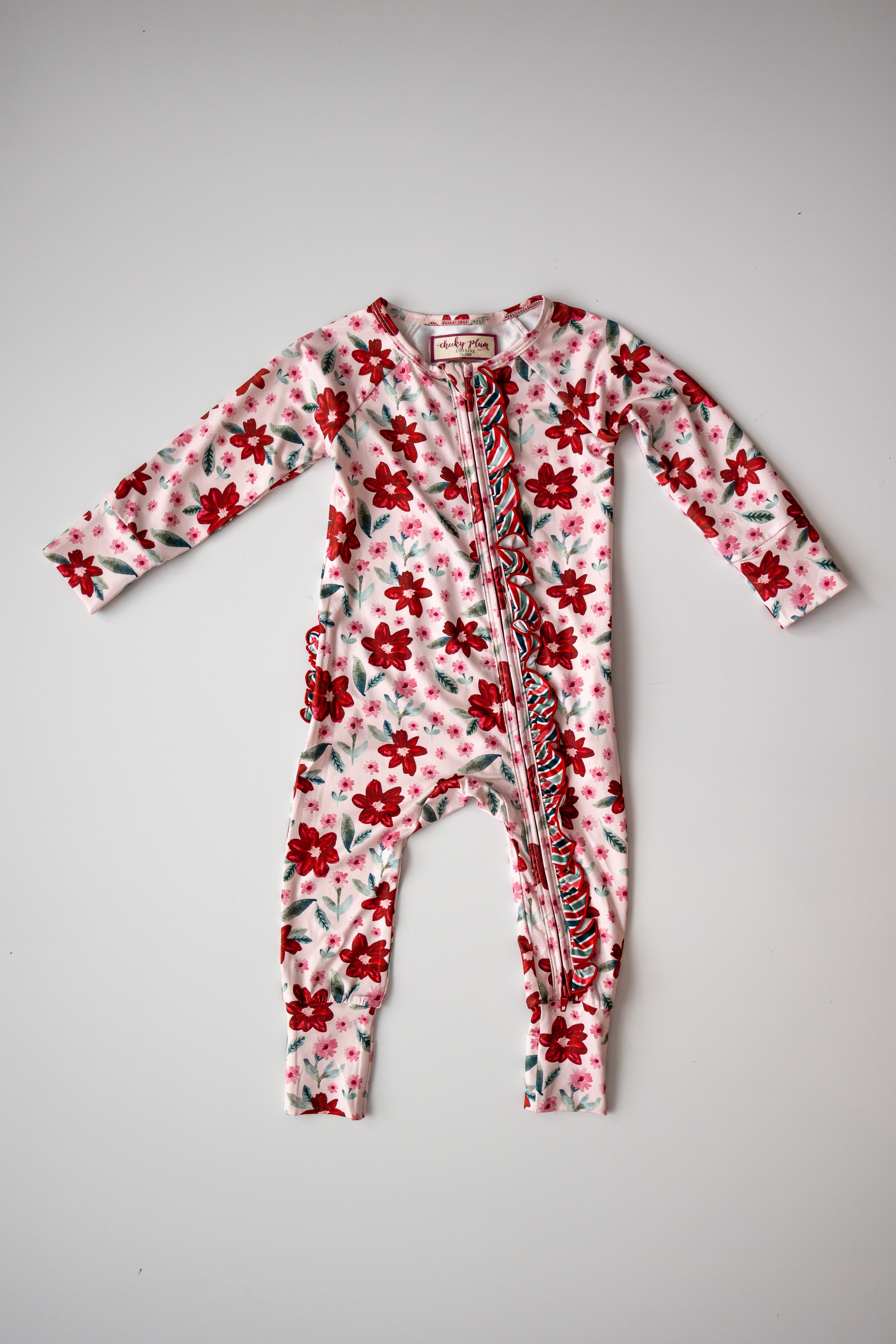 Zipper Loungewear - Poinsettia Parade