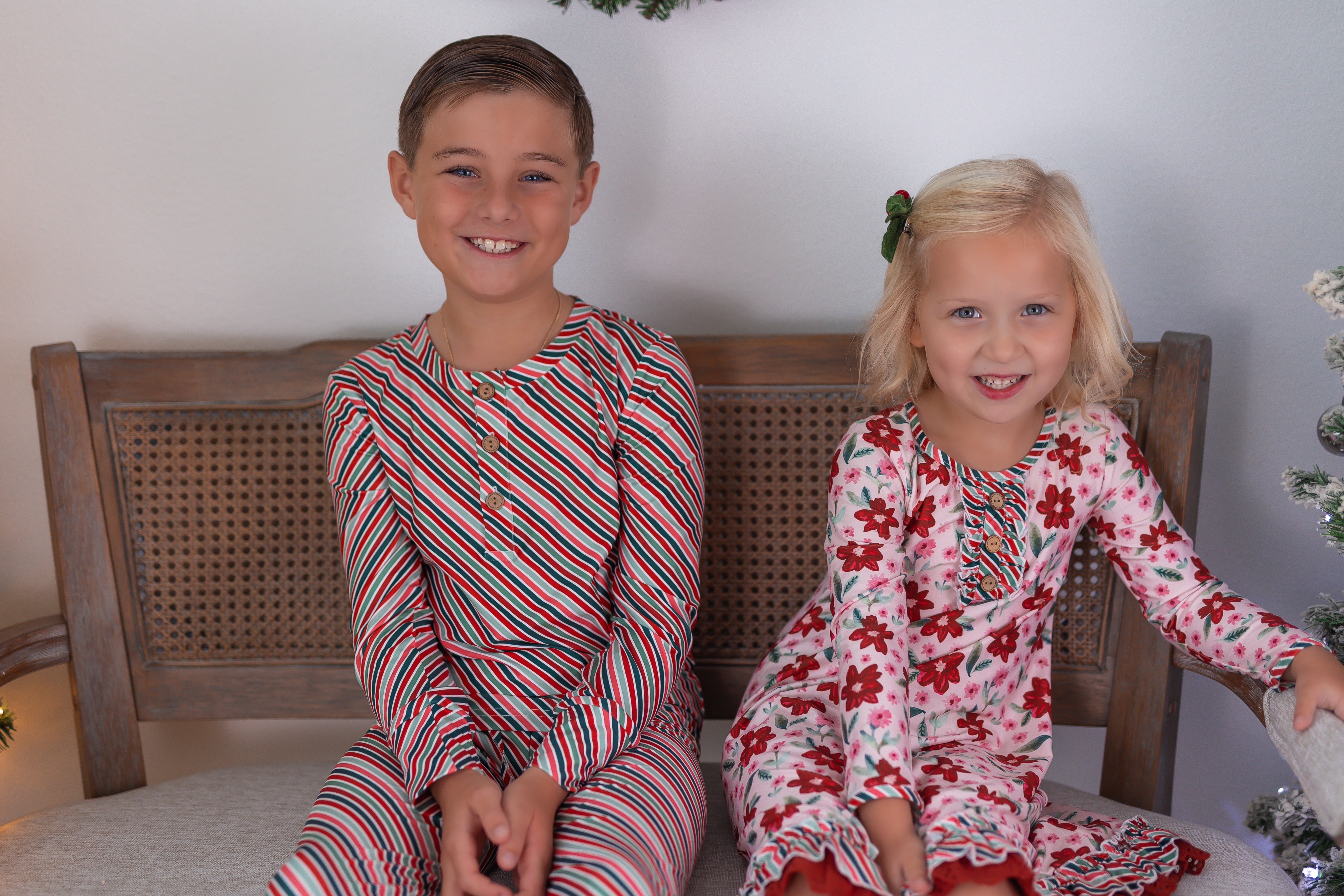 Boy's Loungewear Set - Poinsettia Parade