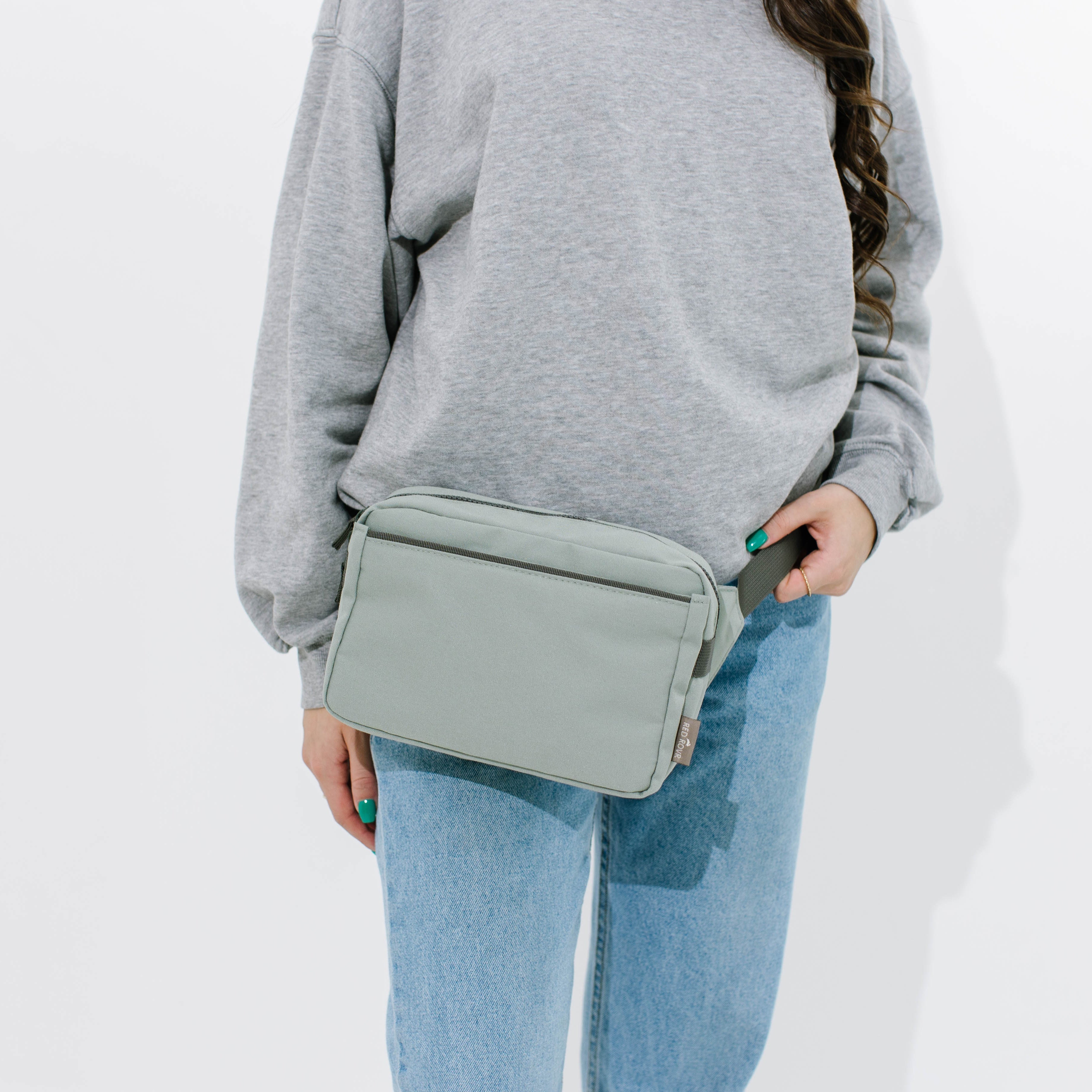 Red Rovr Joey Belt Bag - Sage